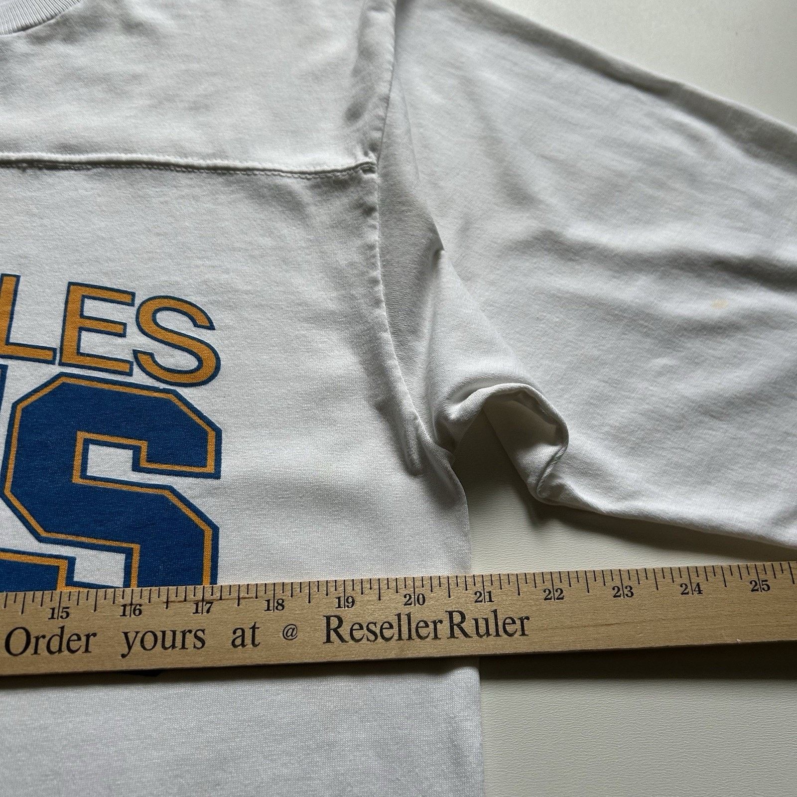 NFL Vintage 80s Los Angeles Rams Shirt 3/4 Sleeve Large NFL Rare Size US L / EU 52-54 / 3 - 6 Thumbnail