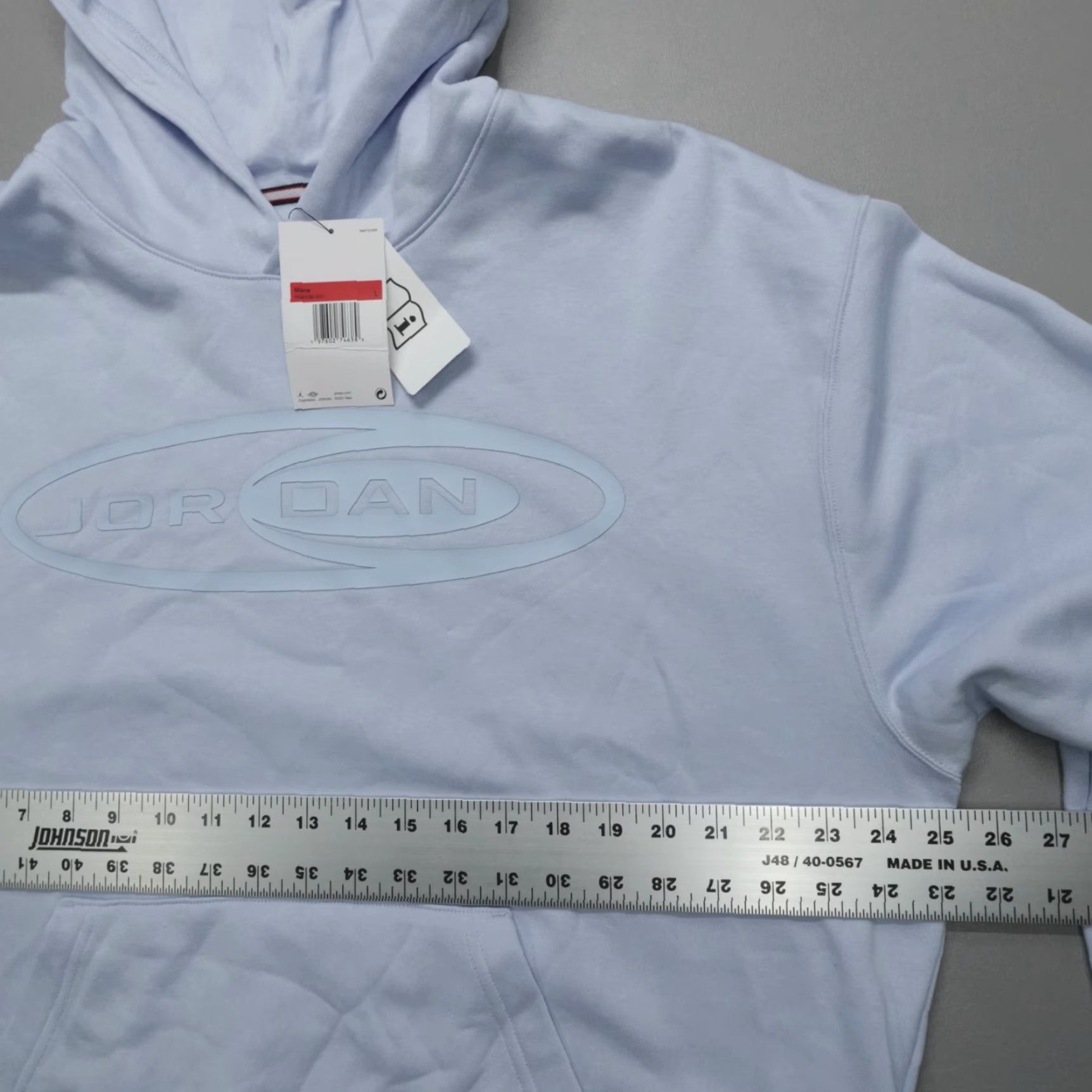 Jordan Brand Jordan Essentials Pullover Hoodie Men L Midweight Brushed Fleece Blue Logo Jumpman Shirt Hoodie Mens Blue Jordan Size US L / EU 52-54 / 3 - 5 Thumbnail