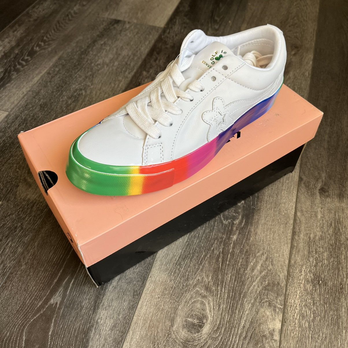 Converse × Golf Wang × Golf le Fleur Converse x Golf le Fleur One Star OX Low Rainbow and Socks Size US 8 / EU 41 - 11 Thumbnail