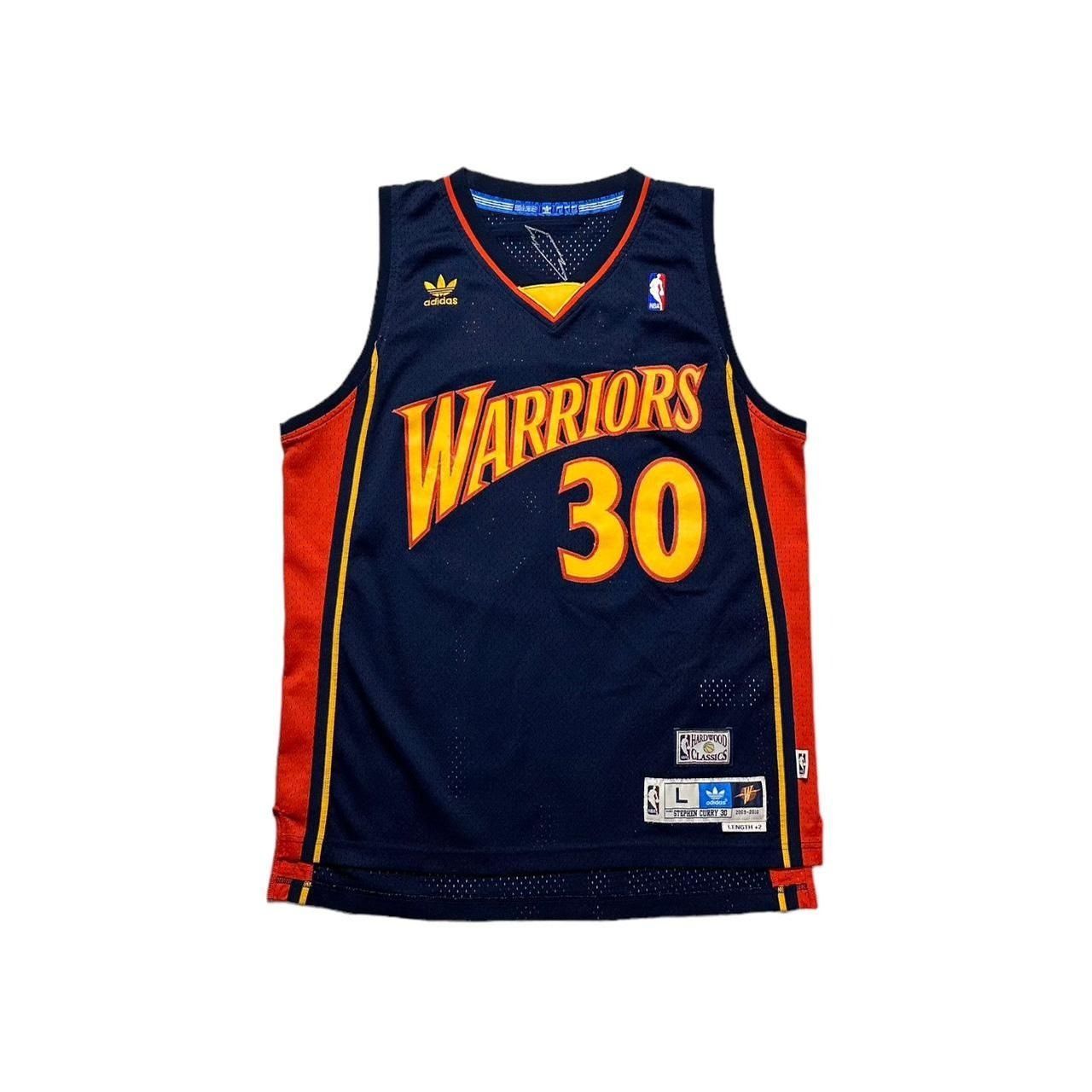 image of Stephen Curry Throwback Adidas Jersey in Navy, Men's (Size Large)