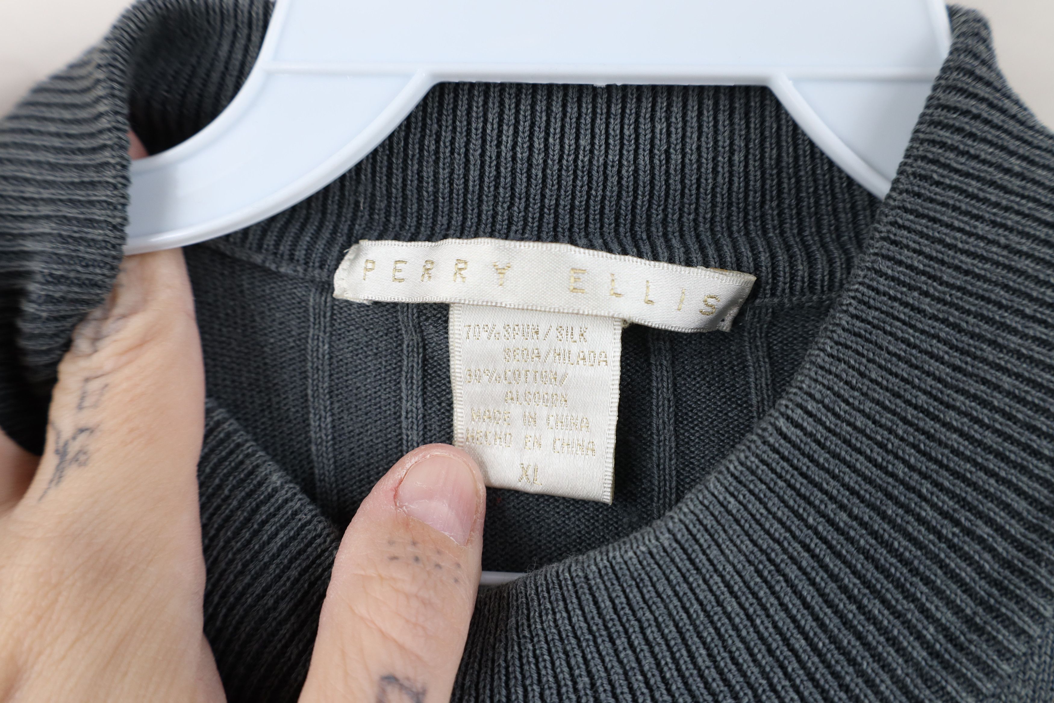 Vintage Vintage 90s Streetwear Silk Blend Knit Short Sleeve Sweater Size US XL / EU 56 / 4 - 7 Thumbnail