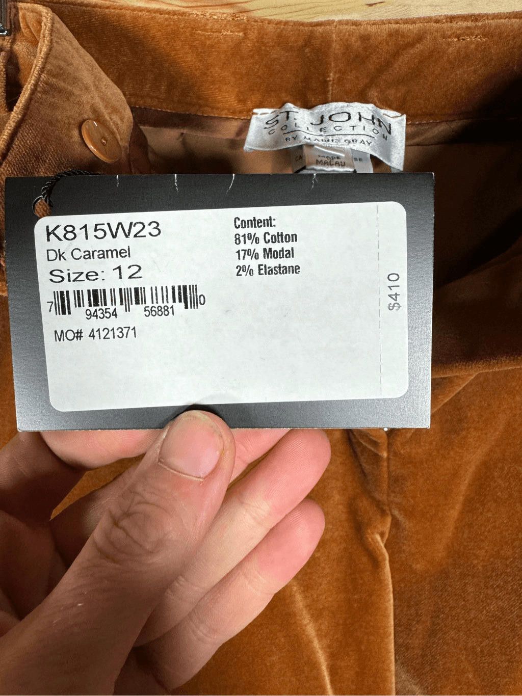Andrew St. John St. John Collection Vintage Women's Size 12 Caramel Pants Size 34" / US 12 / IT 48 - 8 Thumbnail