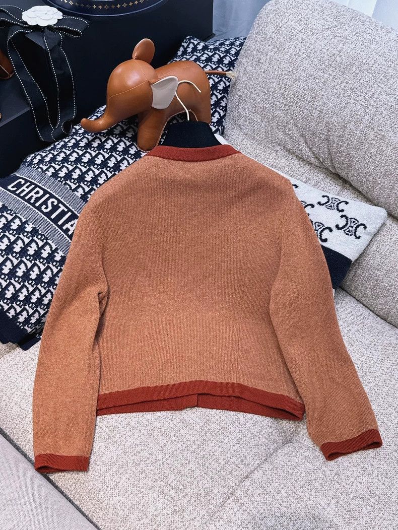 Chanel Chanel 18A Hamburger Series 38 Yards Brown Orange Edge Lon Size XS / US 0-2 / IT 36-38 - 2 Thumbnail