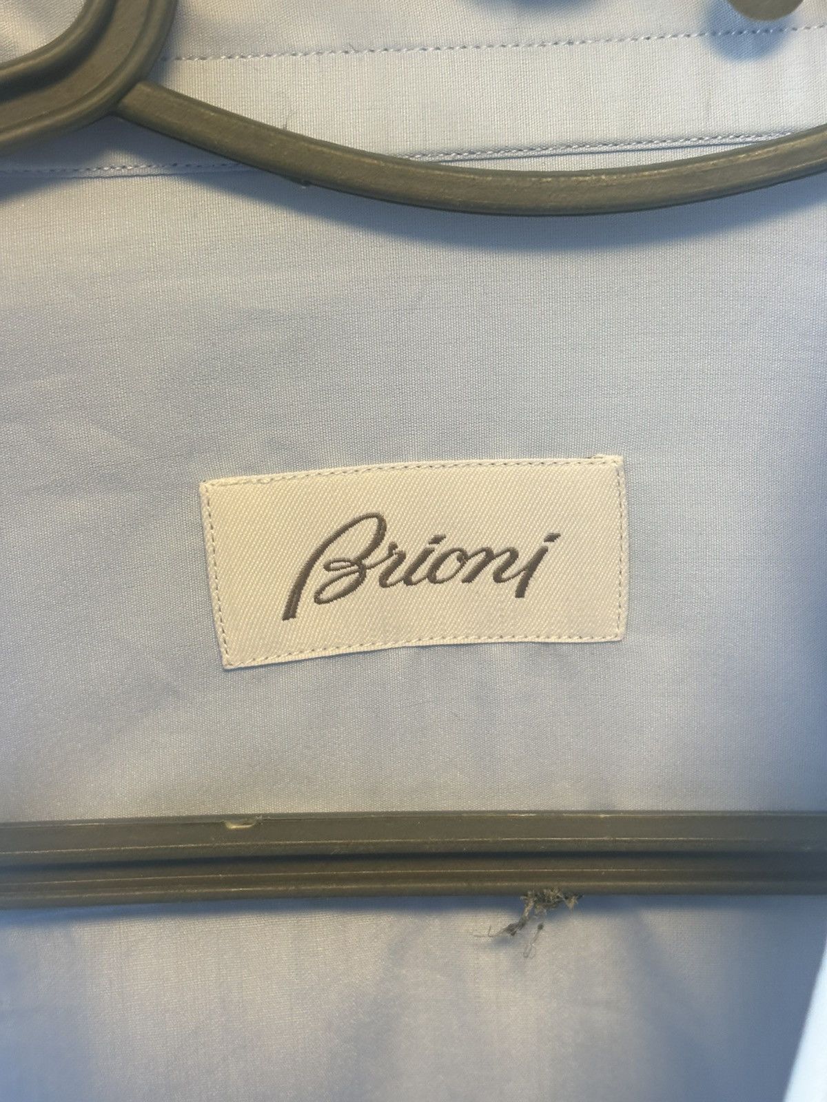 Brioni BRIONI SHIRT MENS BLUE MADE IN ITALY Size US L / EU 52-54 / 3 - 5 Thumbnail