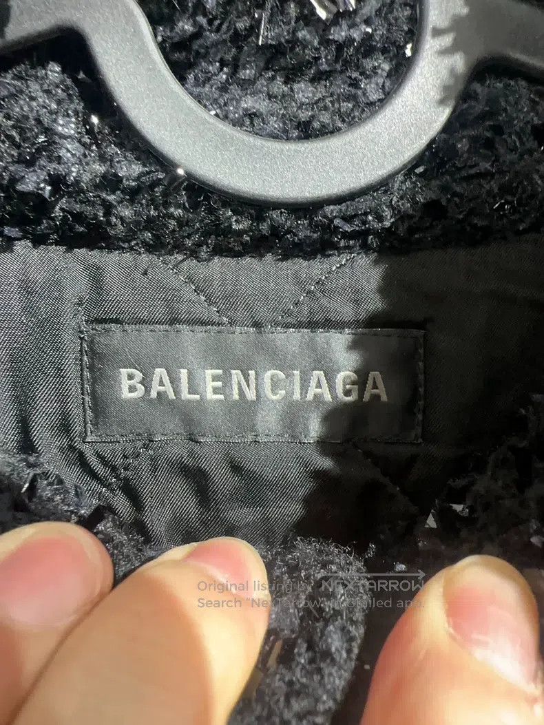 Balenciaga Balenciaga Glitter Cotton Shirt Jacket Size XXS / US 00 / IT 34 - 3 Thumbnail
