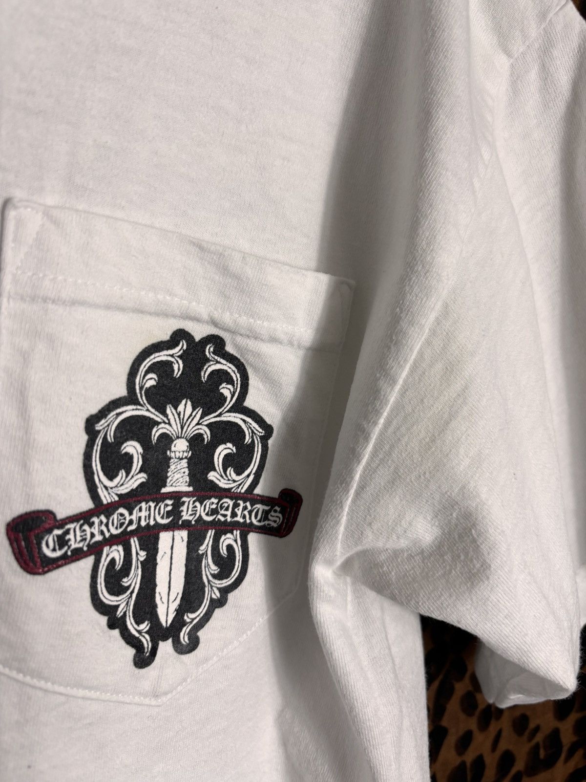 Chrome Hearts Chrome Hearts Floral Dagger Pocket Tee Size US M / EU 48-50 / 2 - 7 Thumbnail