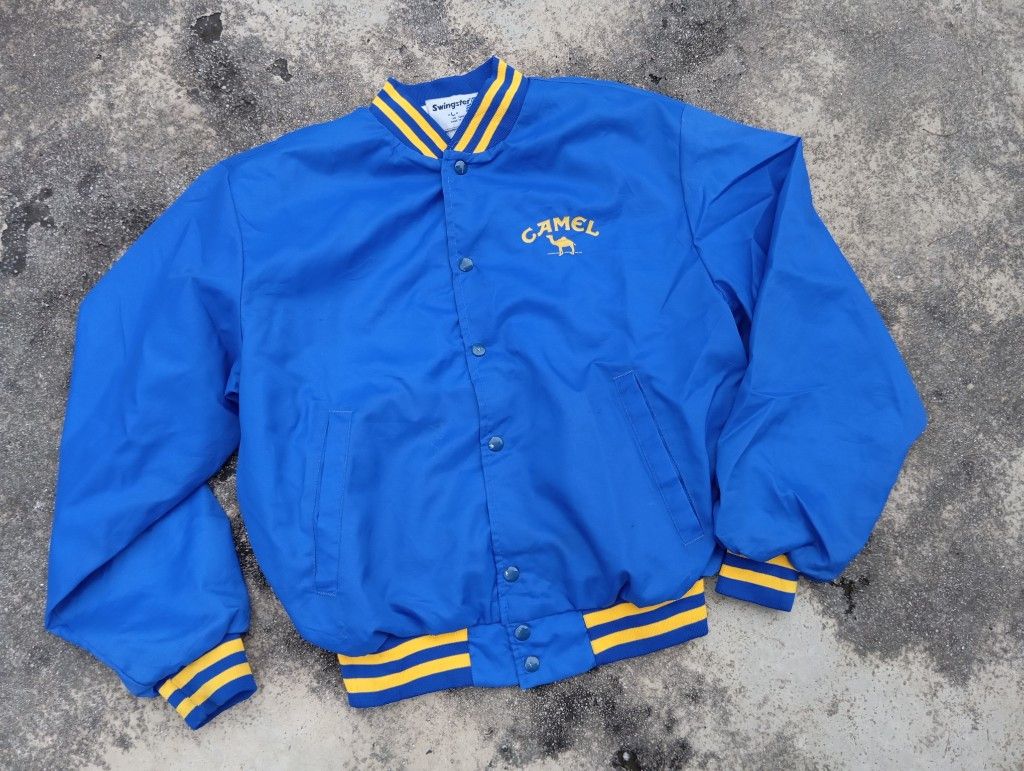 Camel × Vintage VTG Joe Camel 🐫 Racing Jacket 90s tobacco Size US L / EU 52-54 / 3 - 4 Thumbnail