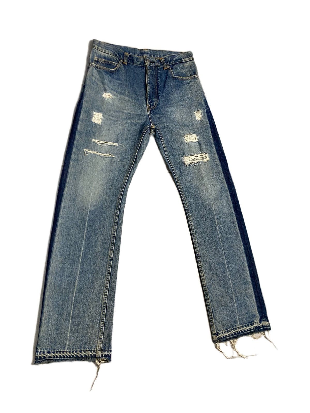 Japanese Brand JAPAN BRAND LEDOME DISTRESS DESIGN RIPPED STYLE Size US 30 / EU 46 - 2 Thumbnail