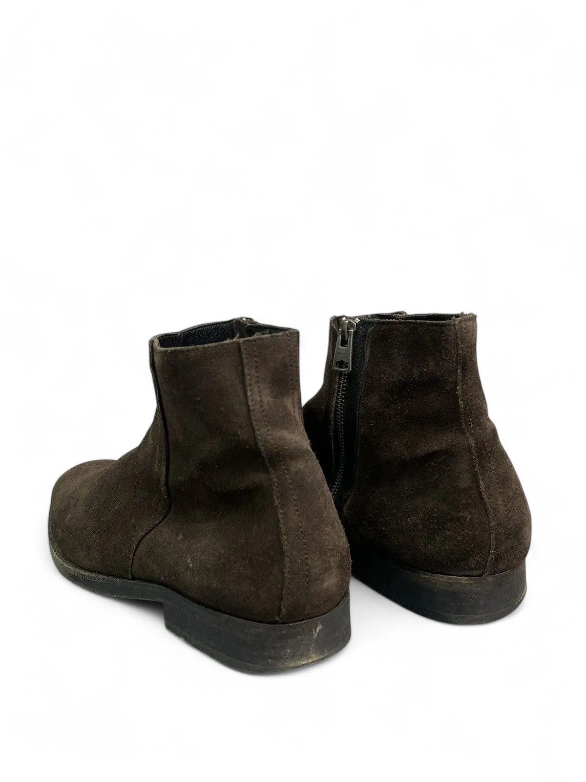 Allsaints All Saints Brown Suede Zip Boots Distressed guidi style Size US 12 / EU 45 - 8 Thumbnail