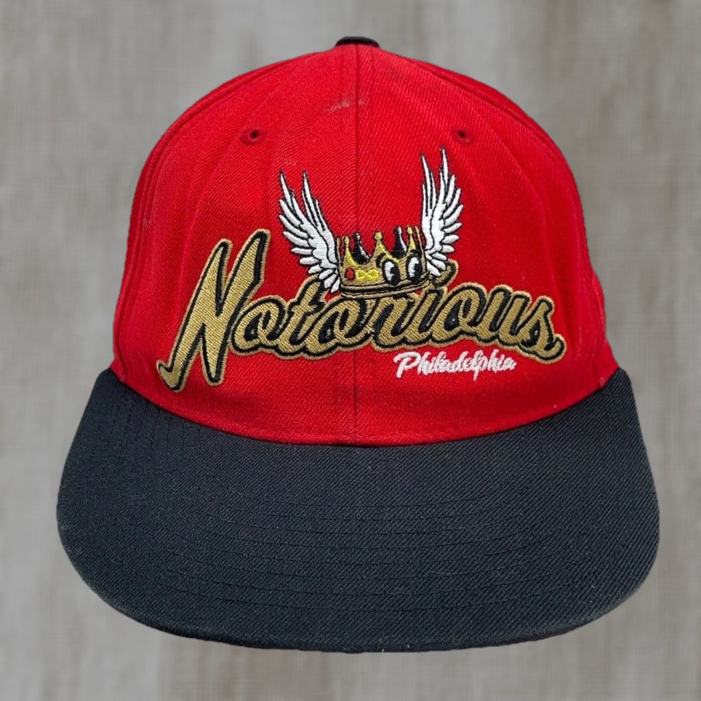 Starter VINTAGE Starter Hat Cap Snap Back Red Black Wool Kayo Notorious 90s Y2K Adult Size ONE SIZE - 1 Thumbnail