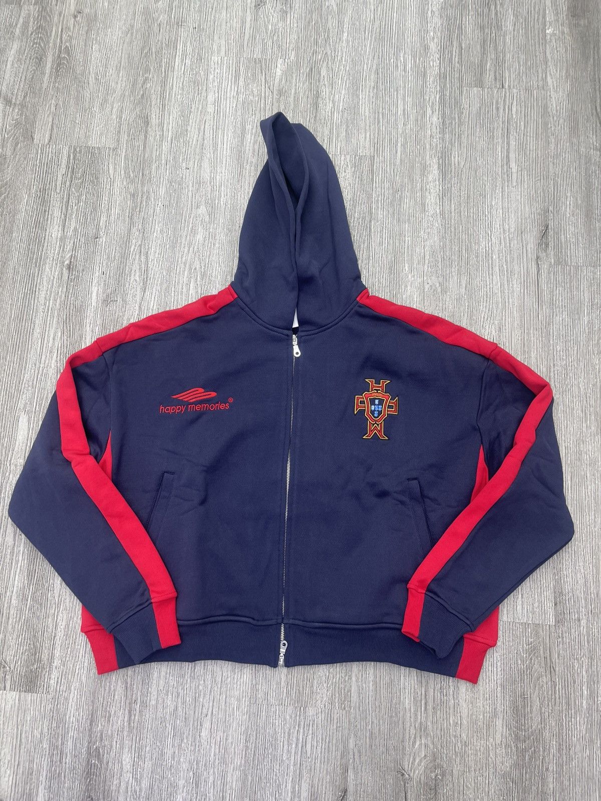HMDD HMDD lisbon Racing zip Up Hoodie (Navy/Red) Size US XS / EU 42 / 0 - 1 Thumbnail