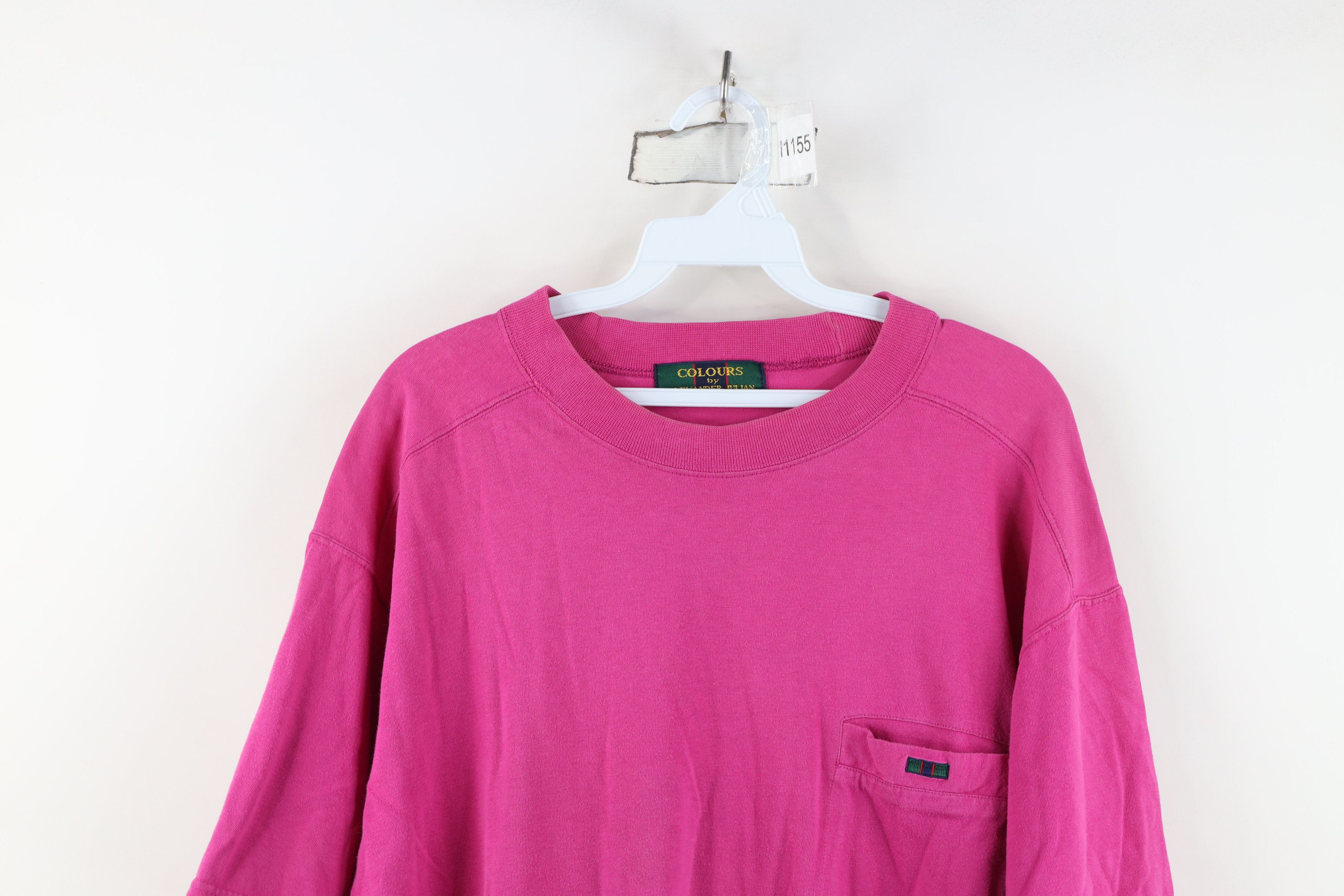 Vintage Vintage 90s Streetwear Short Sleeve Pocket T-Shirt Pink Size US XL / EU 56 / 4 - 2 Thumbnail