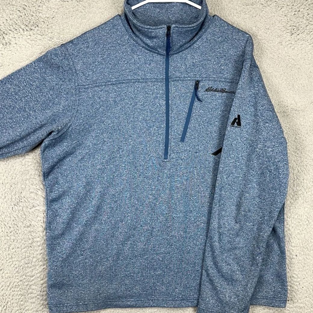 Eddie Bauer Eddie Bauer Shirt Mens L Blue First Ascent Pullover Sweatshirt Men Half Zip Fleece Line Size US L / EU 52-54 / 3 - 2 Thumbnail