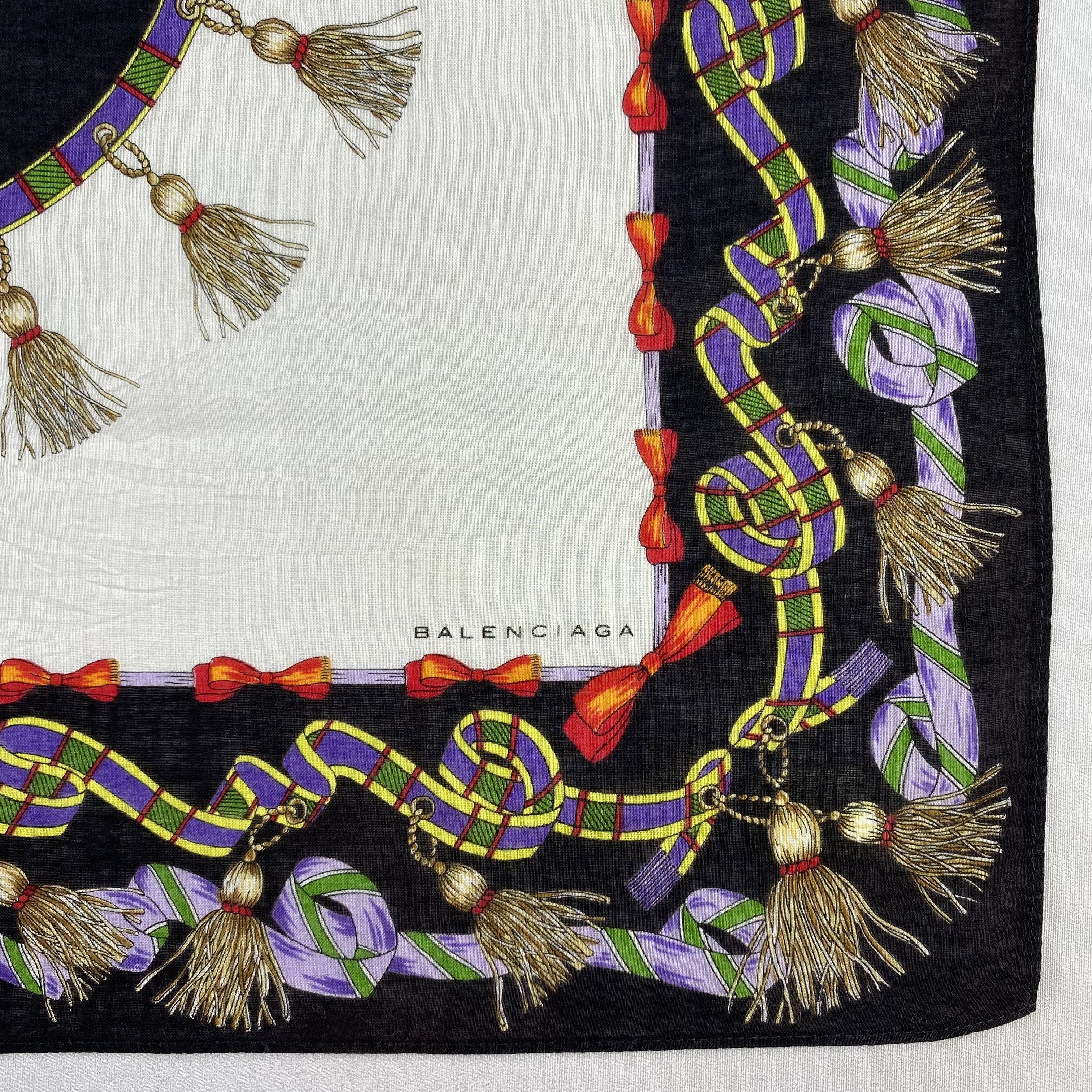 Vintage Balenciaga Bandana/ Handkerchief / Neckerchief-P1531 Size ONE SIZE - 4 Thumbnail