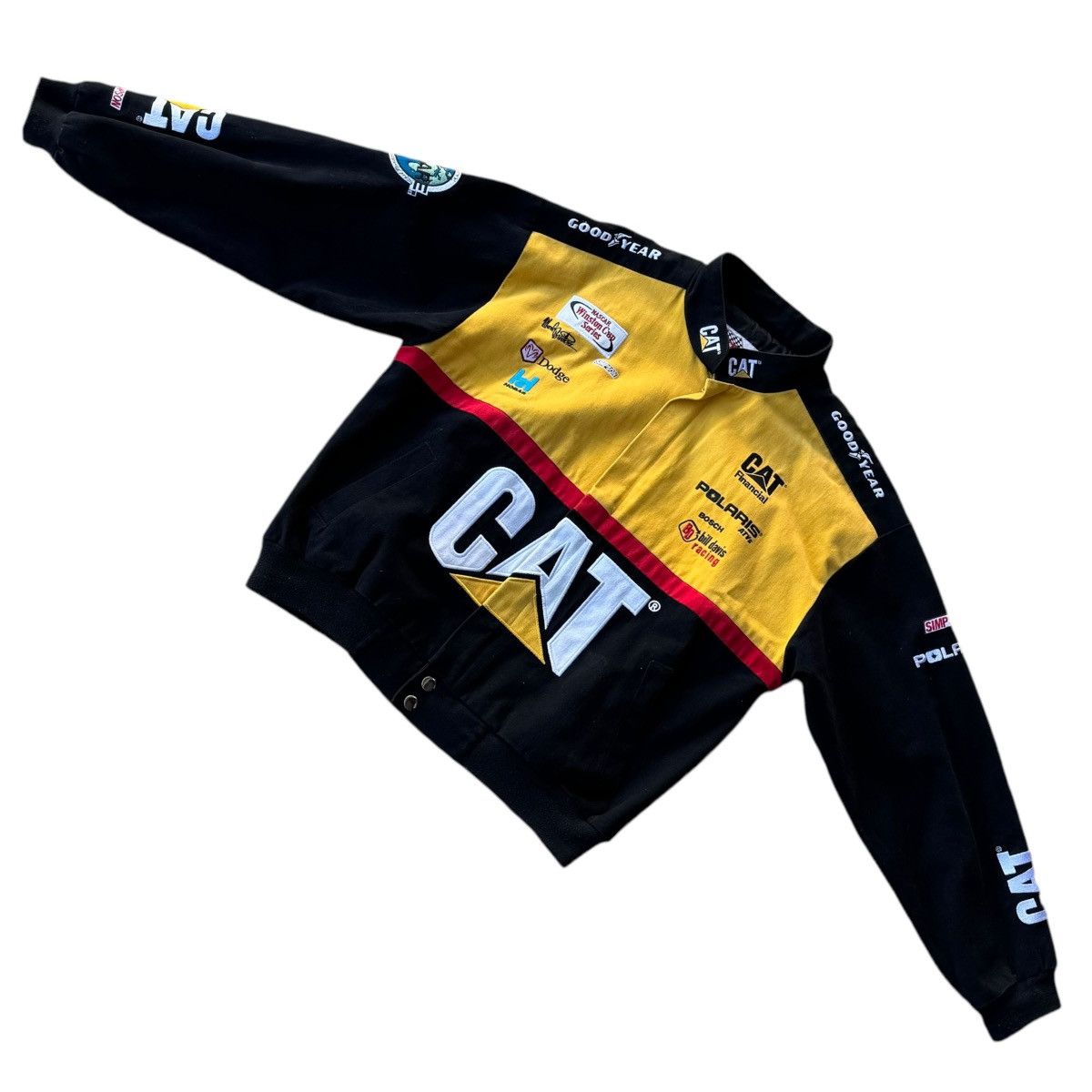 Caterpillar × NASCAR × Vintage Caterpillar Ward Burton Vintage 90s NASCAR Racing Jacket 90s Size US M / EU 48-50 / 2 - 8 Thumbnail