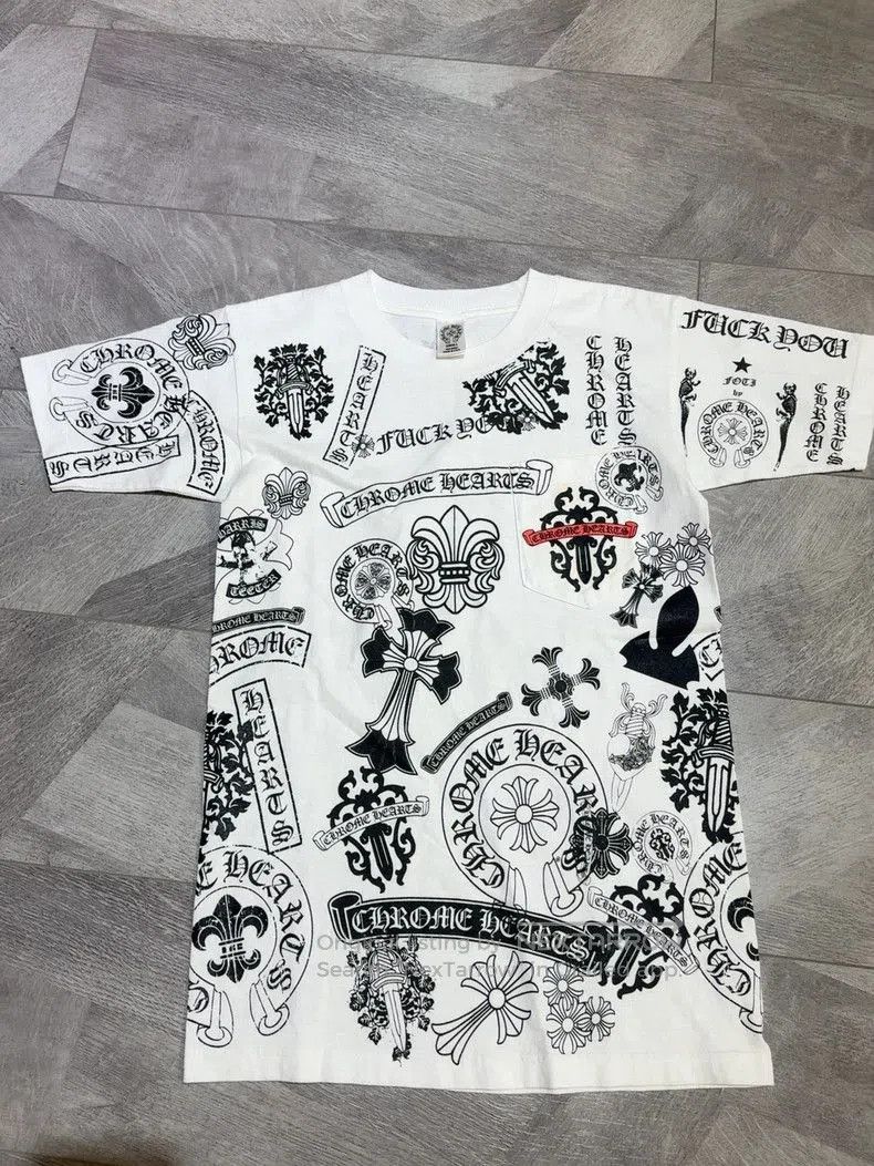 Chrome Hearts Chrome Hearts Graphic Short Sleeve Tee. Size US S / EU 44-46 / 1 - 1 Thumbnail