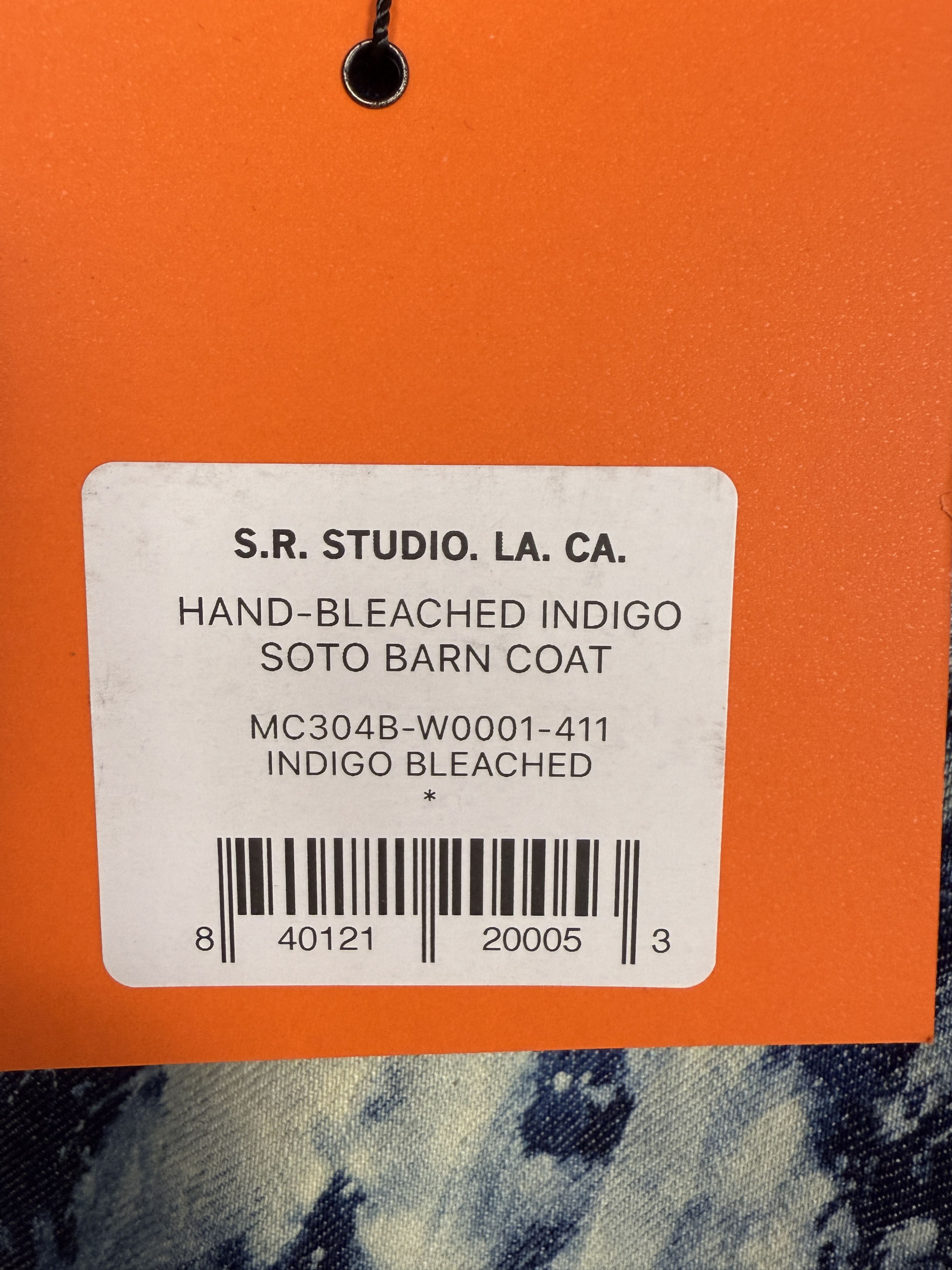 Sterling Ruby S.R. Studio Hand-Bleached Indigo Soto Barn Coat Size US XXL / EU 58 / 5 - 9 Thumbnail