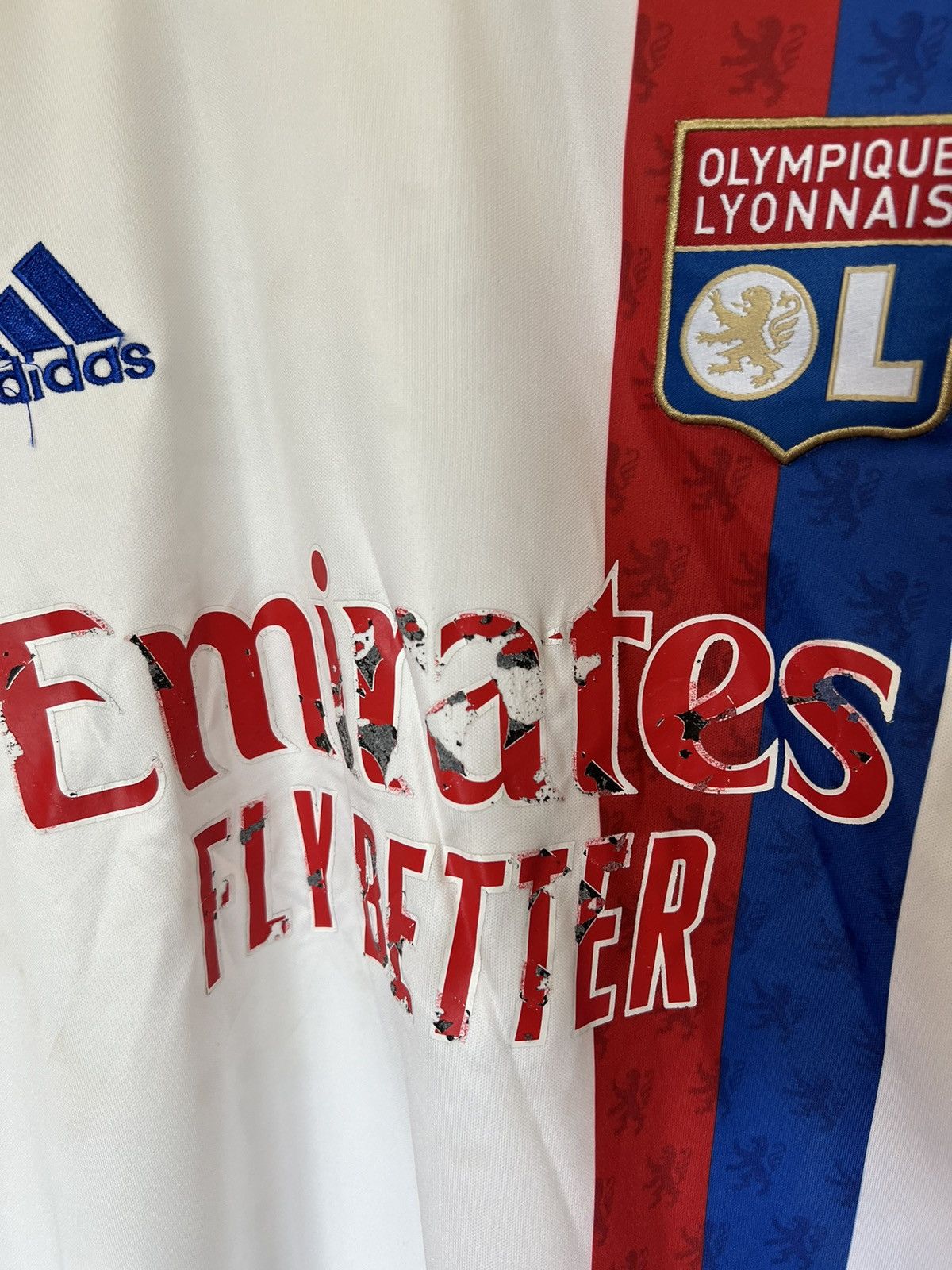 Adidas Adidas Lyon 2021/2022 Home Kit Soccer Jersey Size US S / EU 44-46 / 1 - 2 Thumbnail