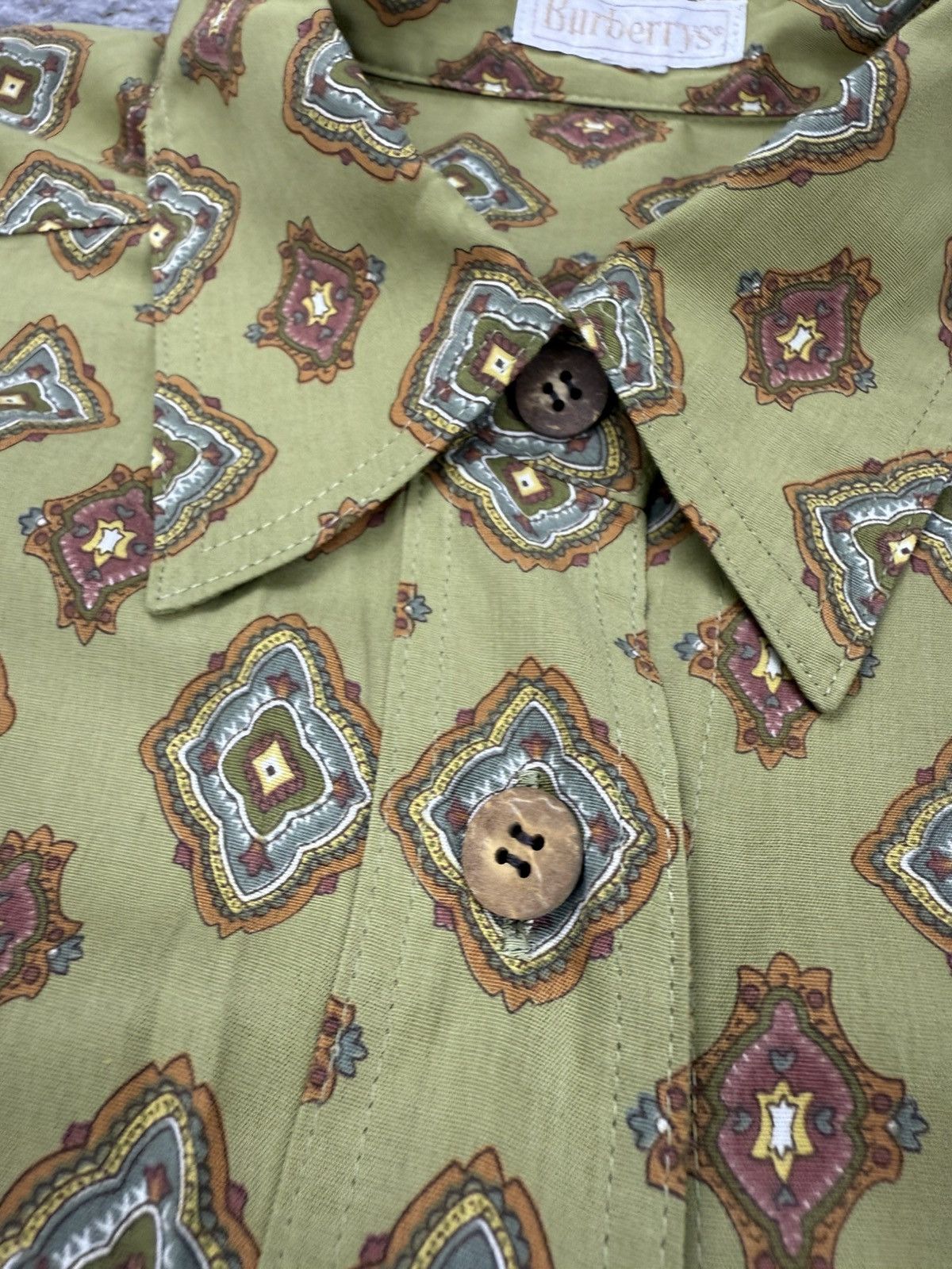 Burberry Vintage Baggy 80s BURBERRYS Classic Pattern Button Ups Size XL / US 12-14 / IT 48-50 - 11 Thumbnail