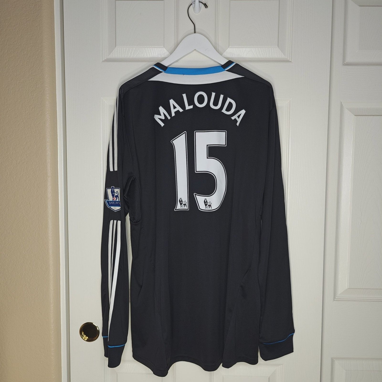 Adidas Chelsea Away 2011-2012 Football #15 Malouda Jersey sz 2XL Size US XXL / EU 58 / 5 - 4 Thumbnail