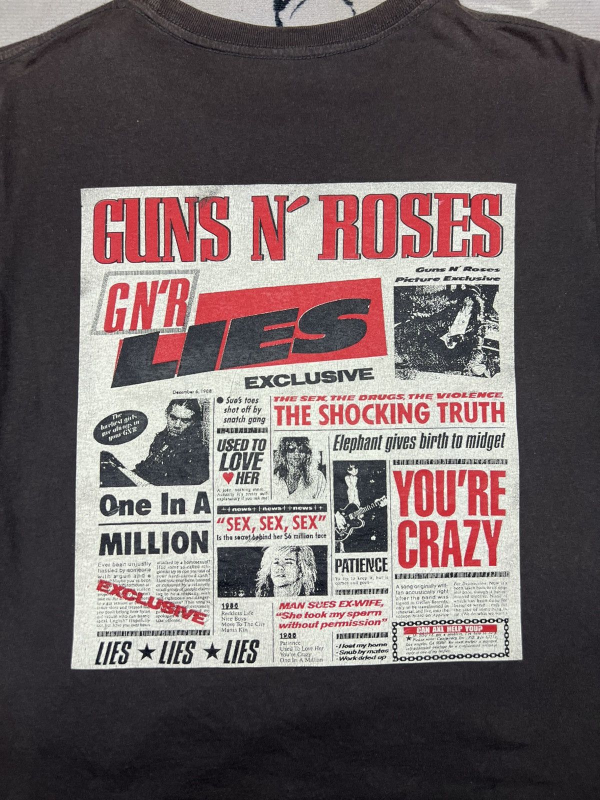 Band Tees × Guns N' Roses × Vintage Gun N Roses Band Tees Size US S / EU 44-46 / 1 - 4 Thumbnail