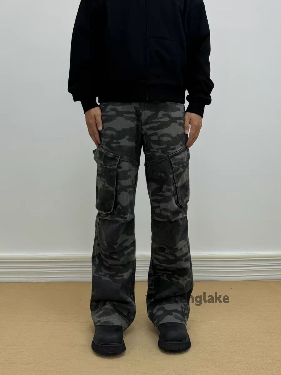 Designer × Japanese Brand × Vintage washed faded utility military camo cargo pants Size US 28 / EU 44 - 3 Thumbnail
