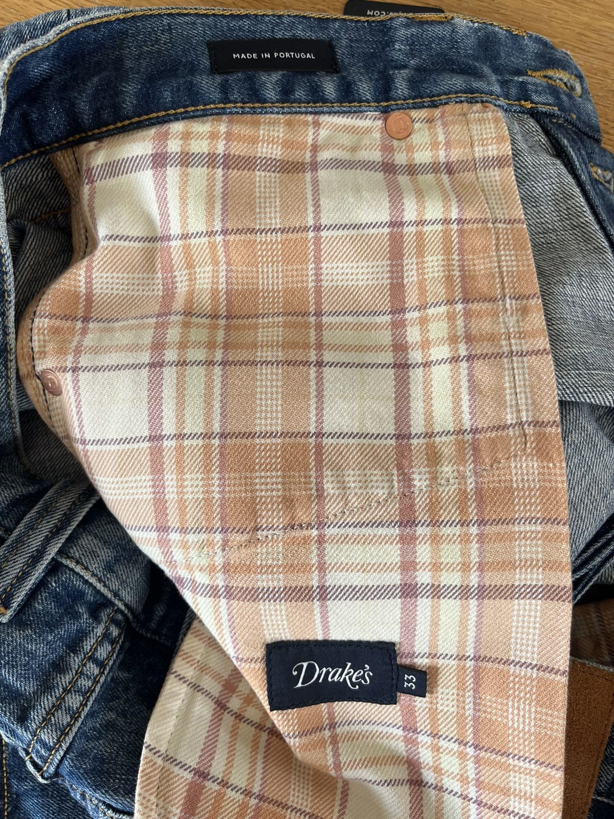 Drake's Drake London Denim Shorts Size US 33 - 3 Thumbnail