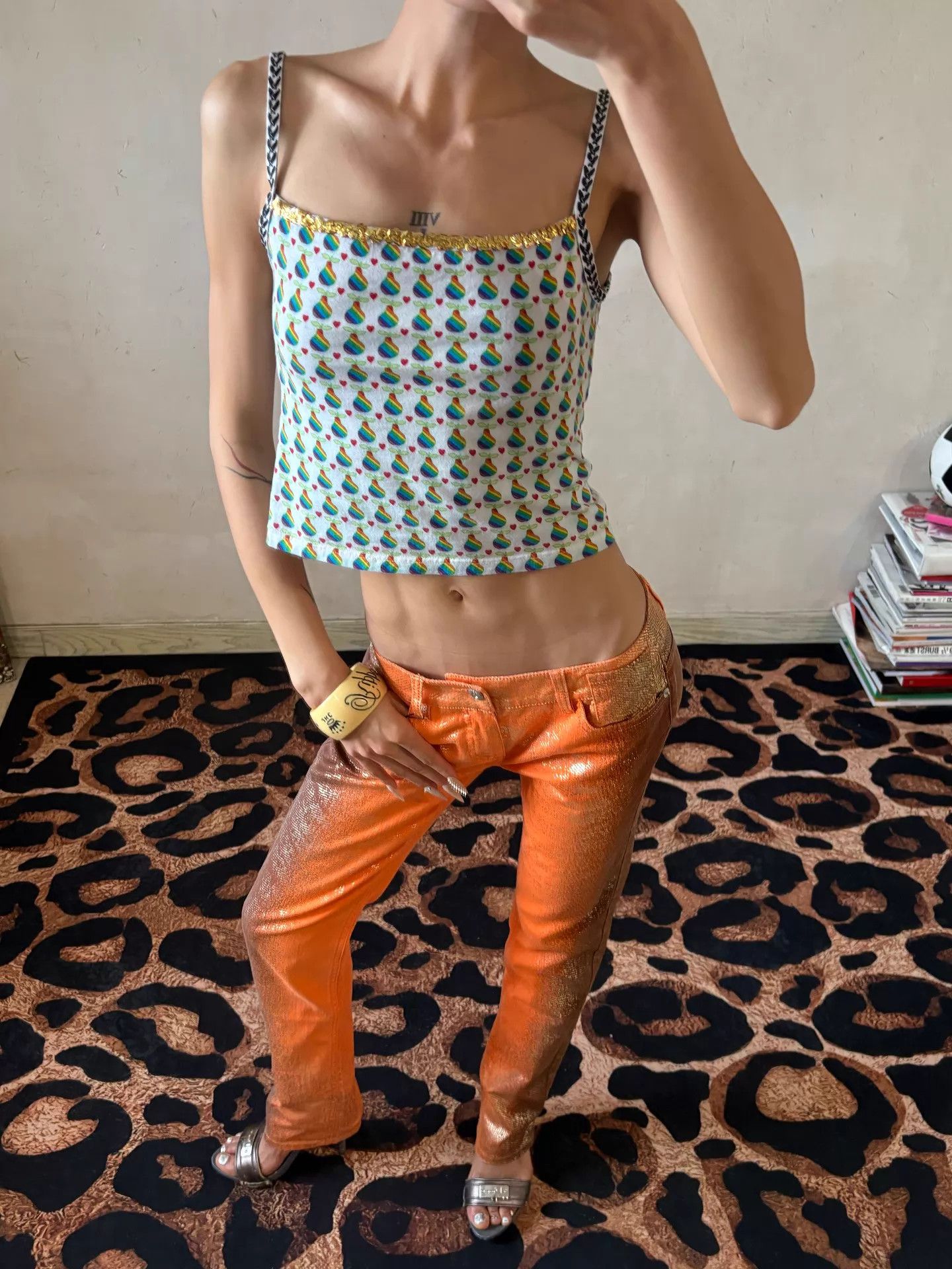 Dior Dior Galliano 2002ss Rainbow Gold Shimmer Cami Top Size S / US 4 / IT 40 - 8 Thumbnail