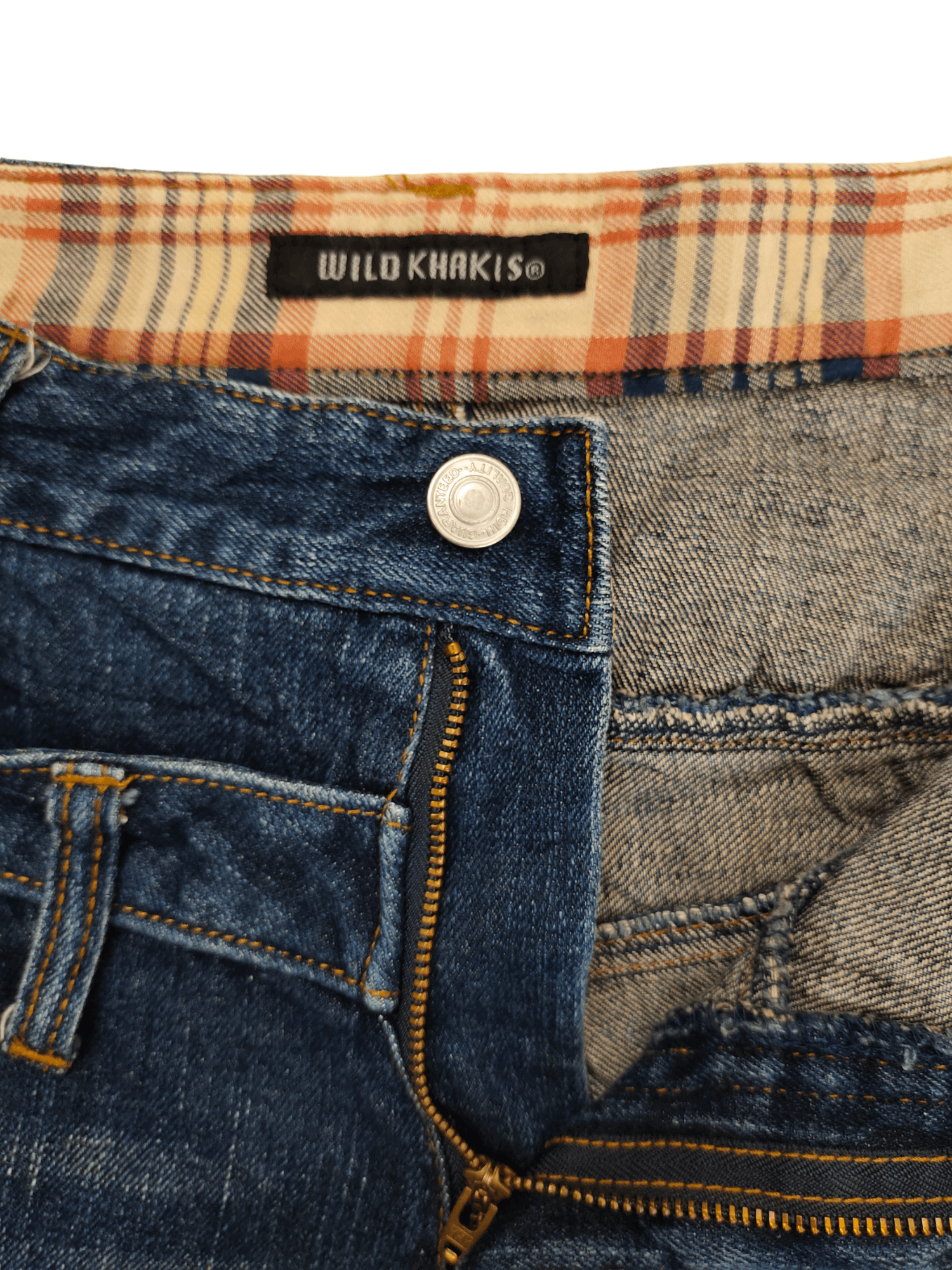 If Six Was Nine Vintage Y2k Wild Khakis Double Waist Clawmark Faded Jeans Size US 32 / EU 48 - 17 Thumbnail