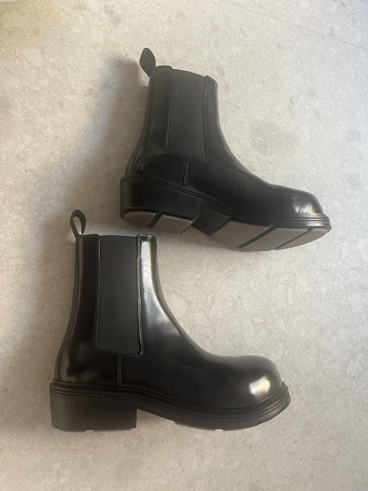 Bottega Veneta Fireman Ankle Boots Brushed Vinyl Size US 12 / EU 45 - 15 Thumbnail