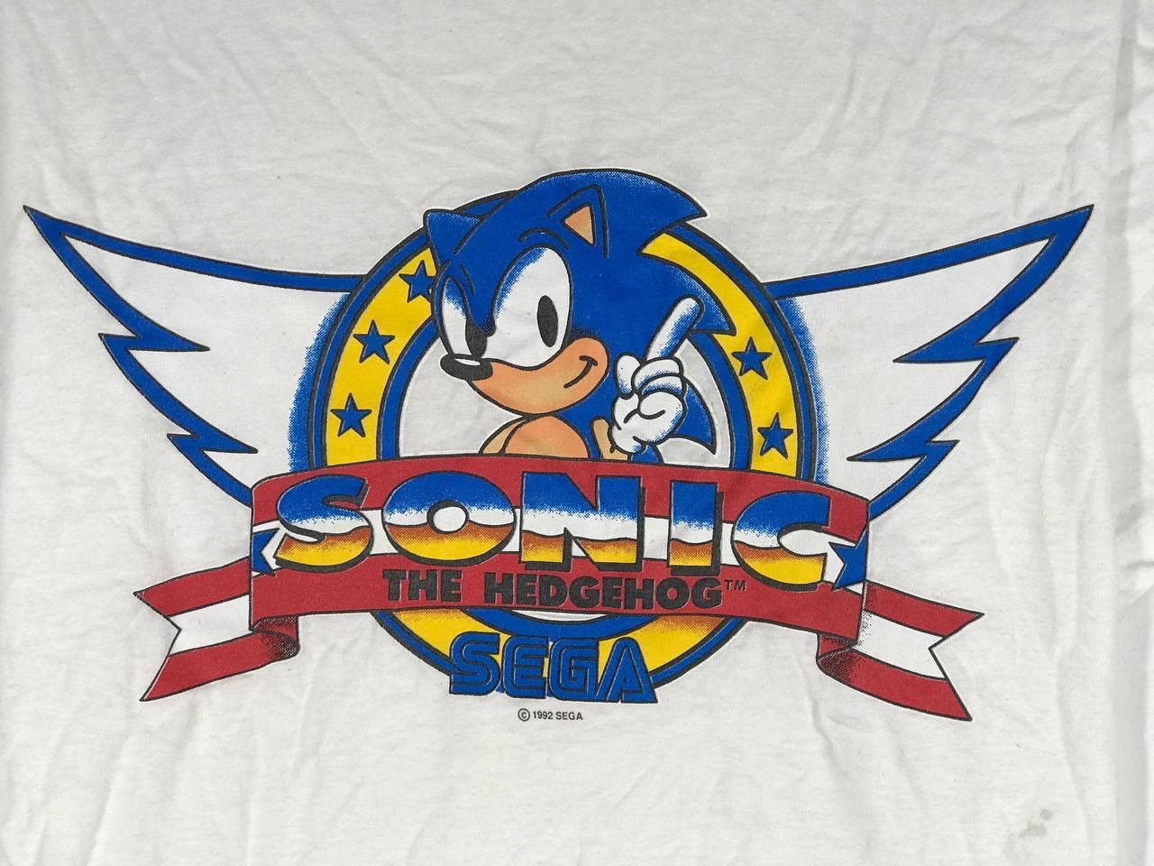 Vintage Vintage 1992 Sonic the Hedgehog game sega running Size US L / EU 52-54 / 3 - 3 Thumbnail