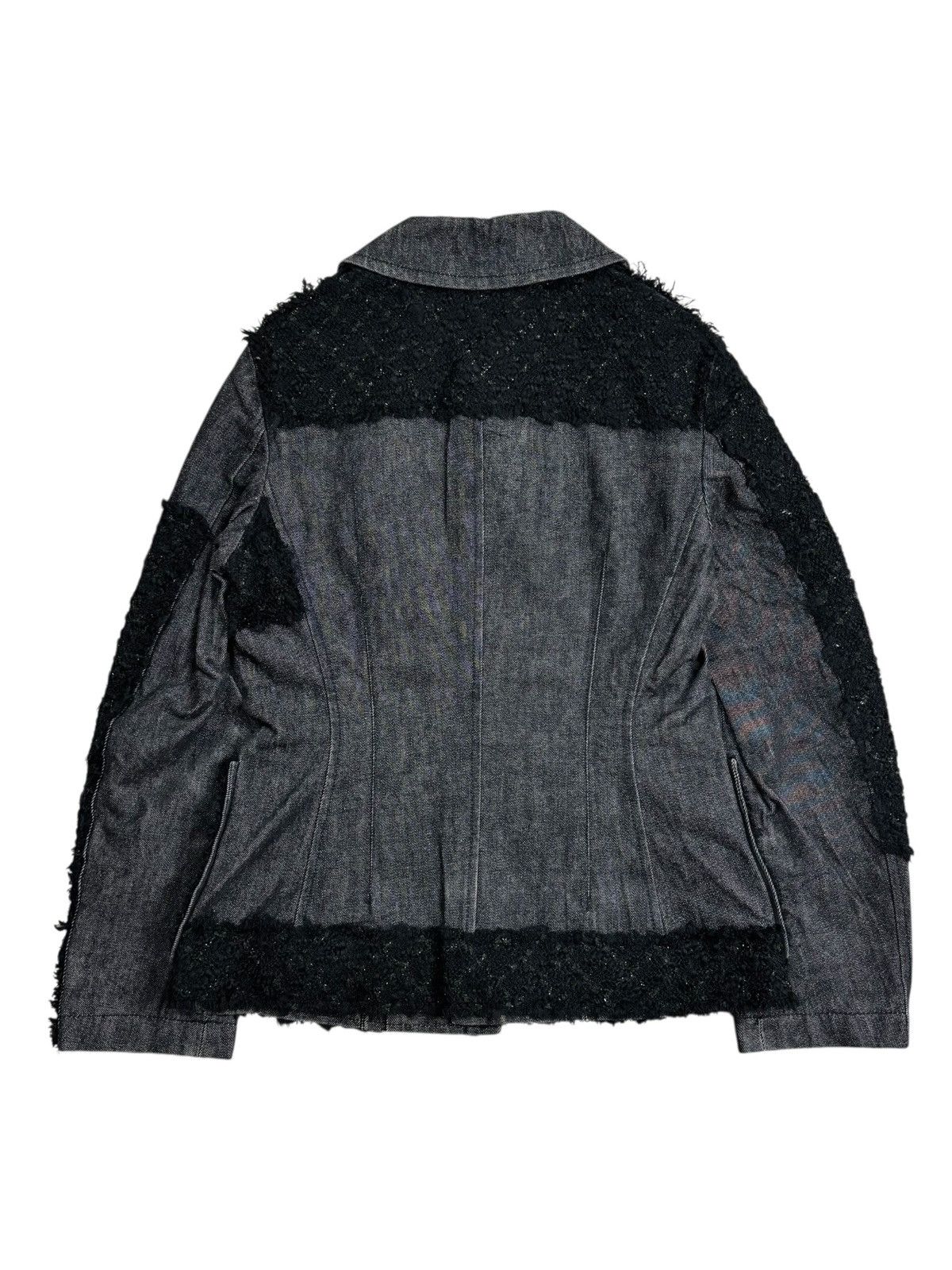 Junya Watanabe 2001 Junya Watanabe - Wool Patchwork Denim Jacket Size US M / EU 48-50 / 2 - 4 Thumbnail