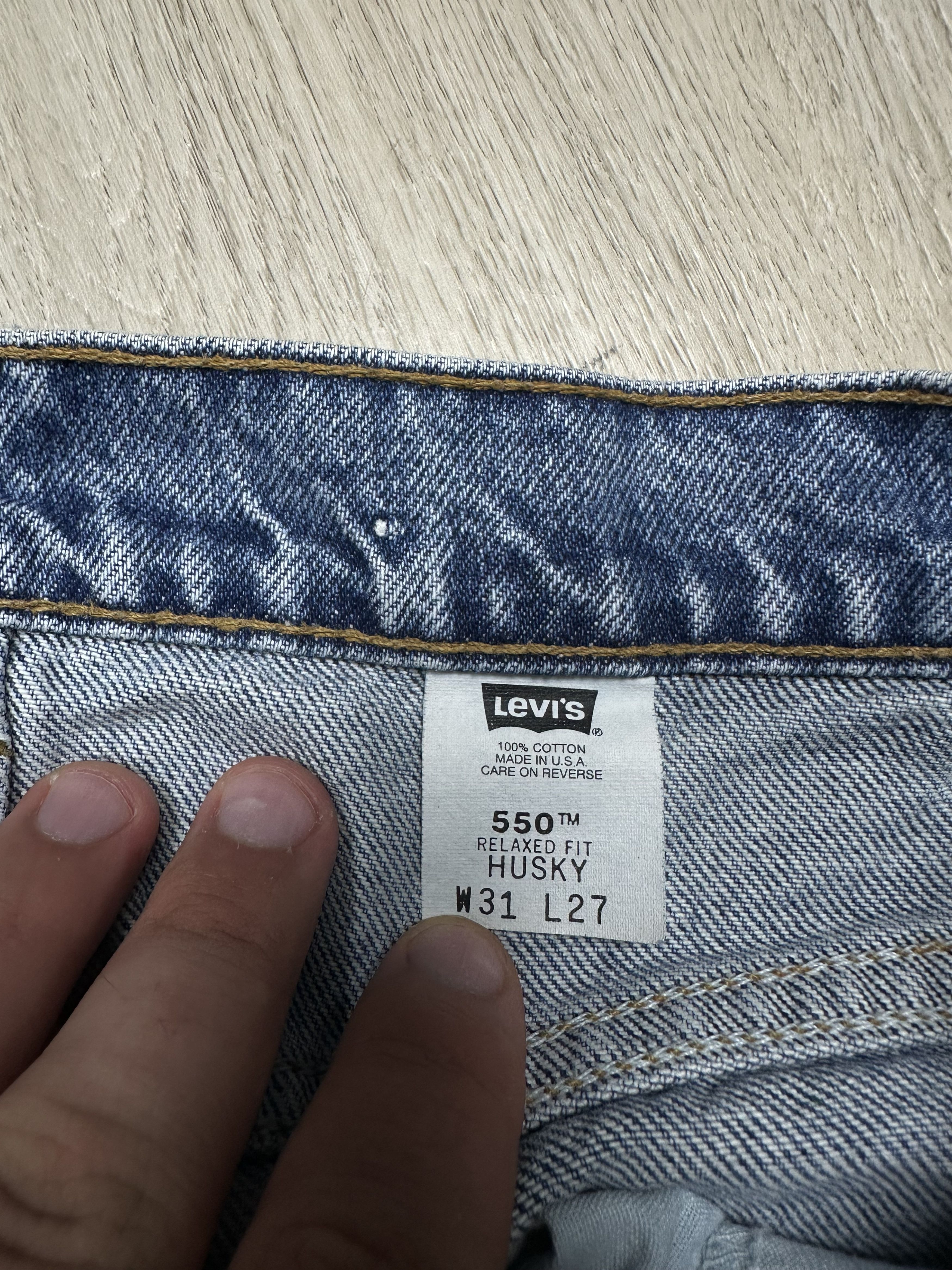 Levi's Levi's 550 Husky Relaxed Fit Denim Pants Jeans Size 31 x 27 Size US 31 - 9 Thumbnail