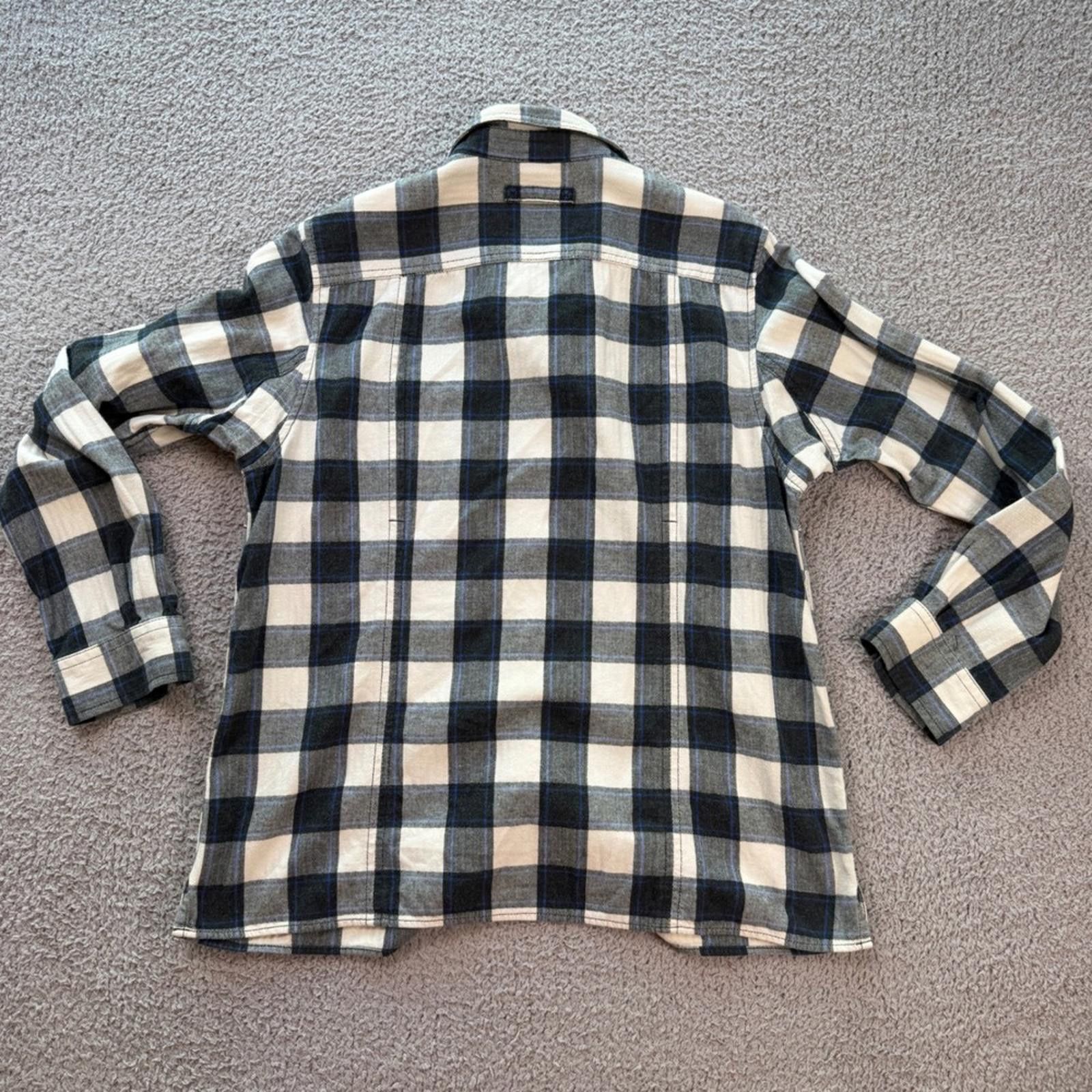 Duluth Trading Company Duluth Trading Company Mens Medium Blue Plaid Flannel Shirt Size US M / EU 48-50 / 2 - 2 Thumbnail