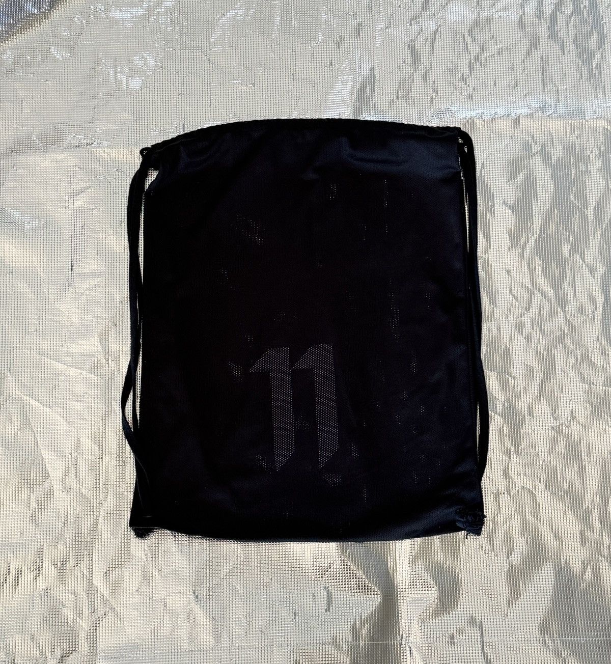11 By Boris Bidjan Saberi BBS 11 Perforated Drawstring Bag Size ONE SIZE - 1 Thumbnail