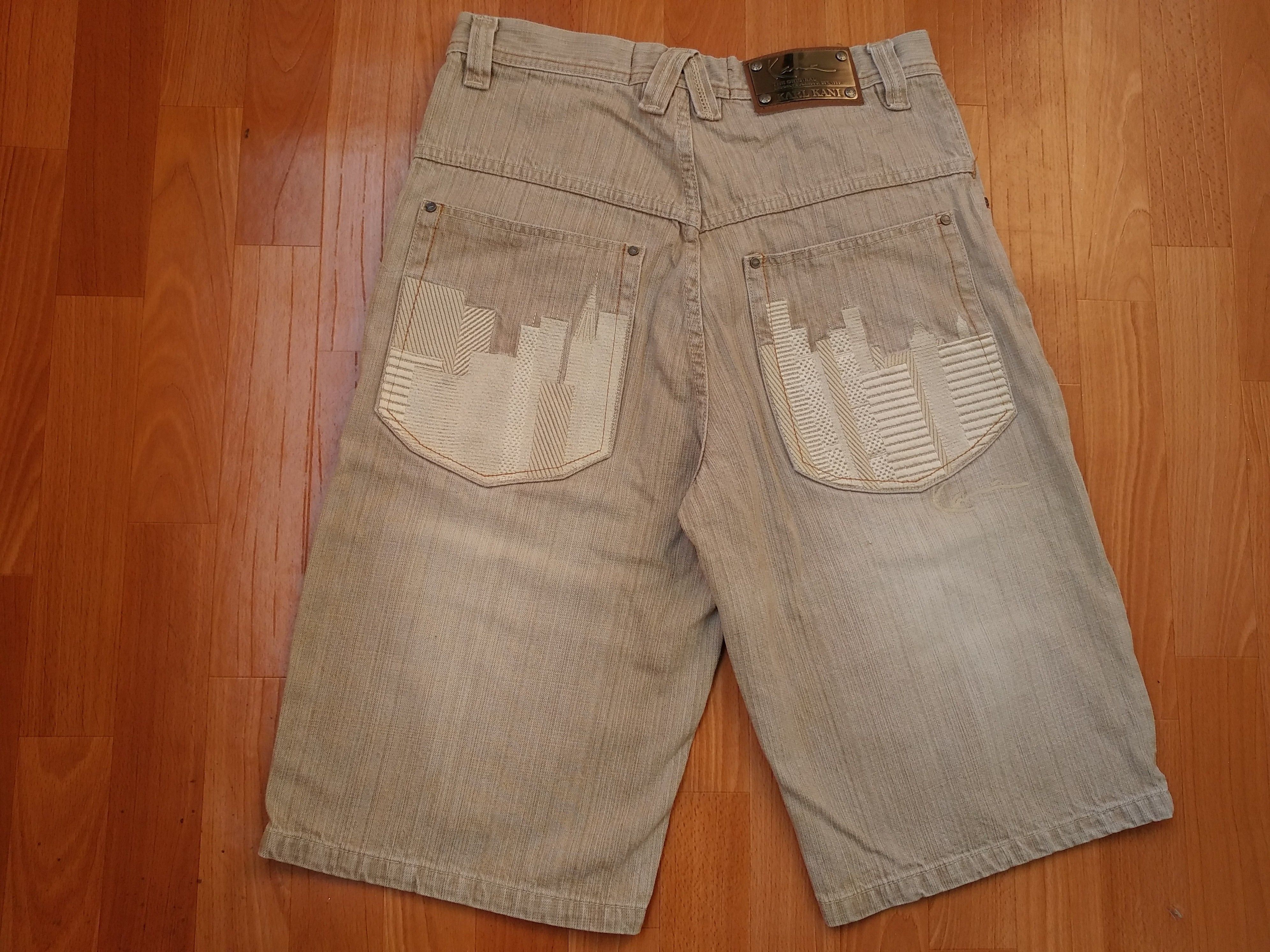 Karl Kani KARL KANI shorts, vintage hip hop baggy jeans, 90s size W 30 Size US 30 / EU 46 - 2 Thumbnail