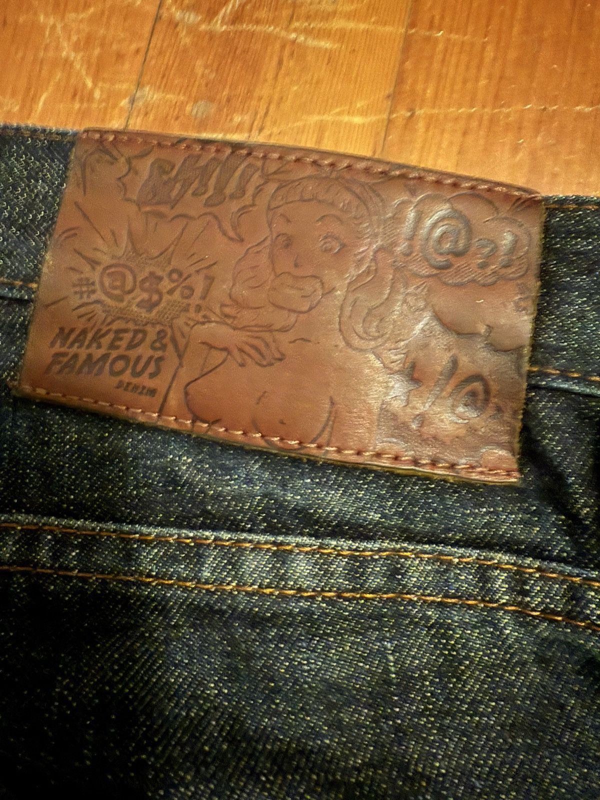 Naked & Famous Naked & Famous Vulgar Selvedge Super Guy Jeans 31 Size US 31 - 6 Thumbnail