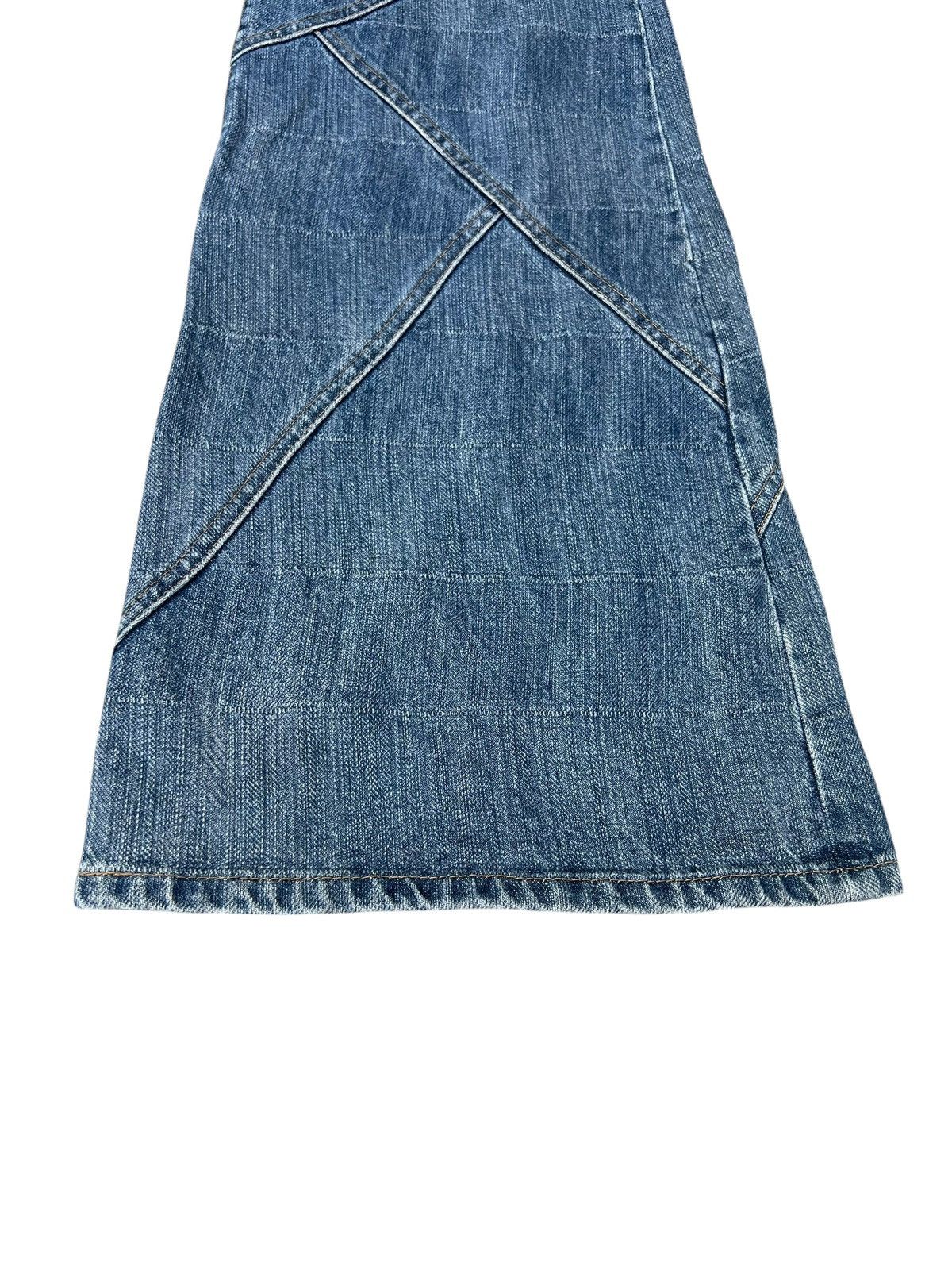 Tornado Mart Archive Tornado Mart Patchwork Denim Super Flare Jeans Size US 31 - 13 Thumbnail