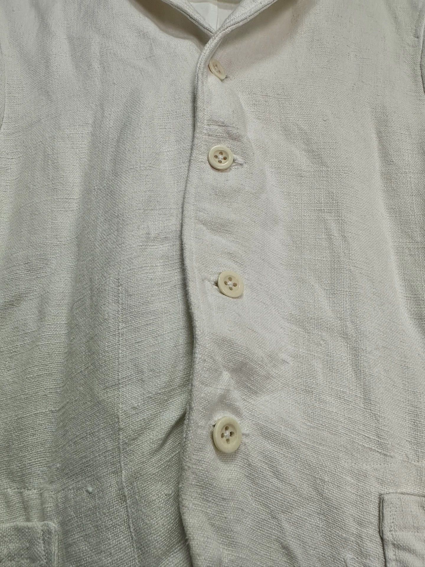 Other Andrew Driftwood Antique Linen Tea-Dyed Jacket Size US S / EU 44-46 / 1 - 5 Thumbnail