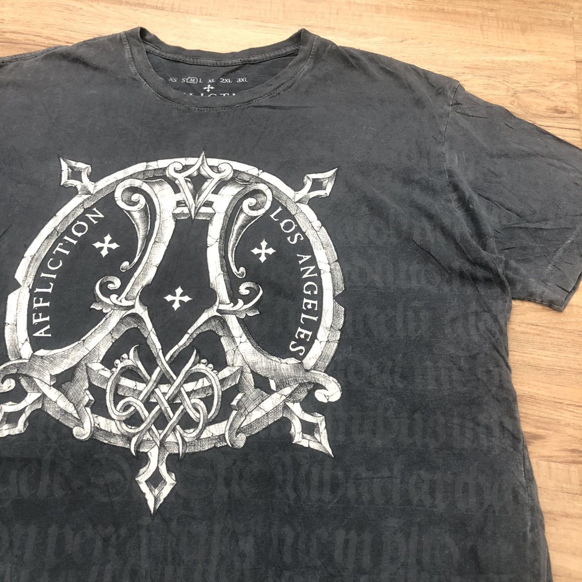 Affliction Affliction Dagger Cross T Shirt Hardy Double Sided Size US M / EU 48-50 / 2 - 5 Thumbnail
