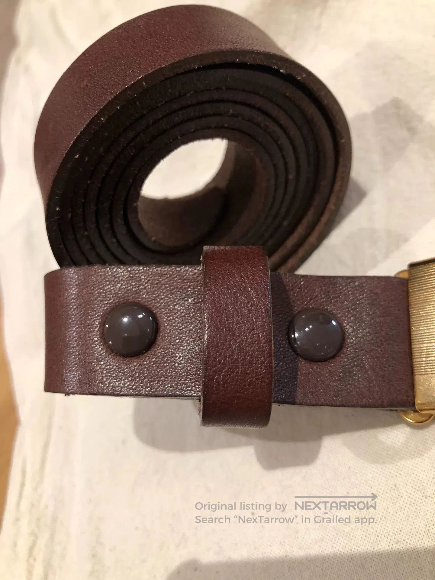 Taiga Takahashi T.T Taiga Takahashi Leather Belt. Size ONE SIZE - 2 Thumbnail