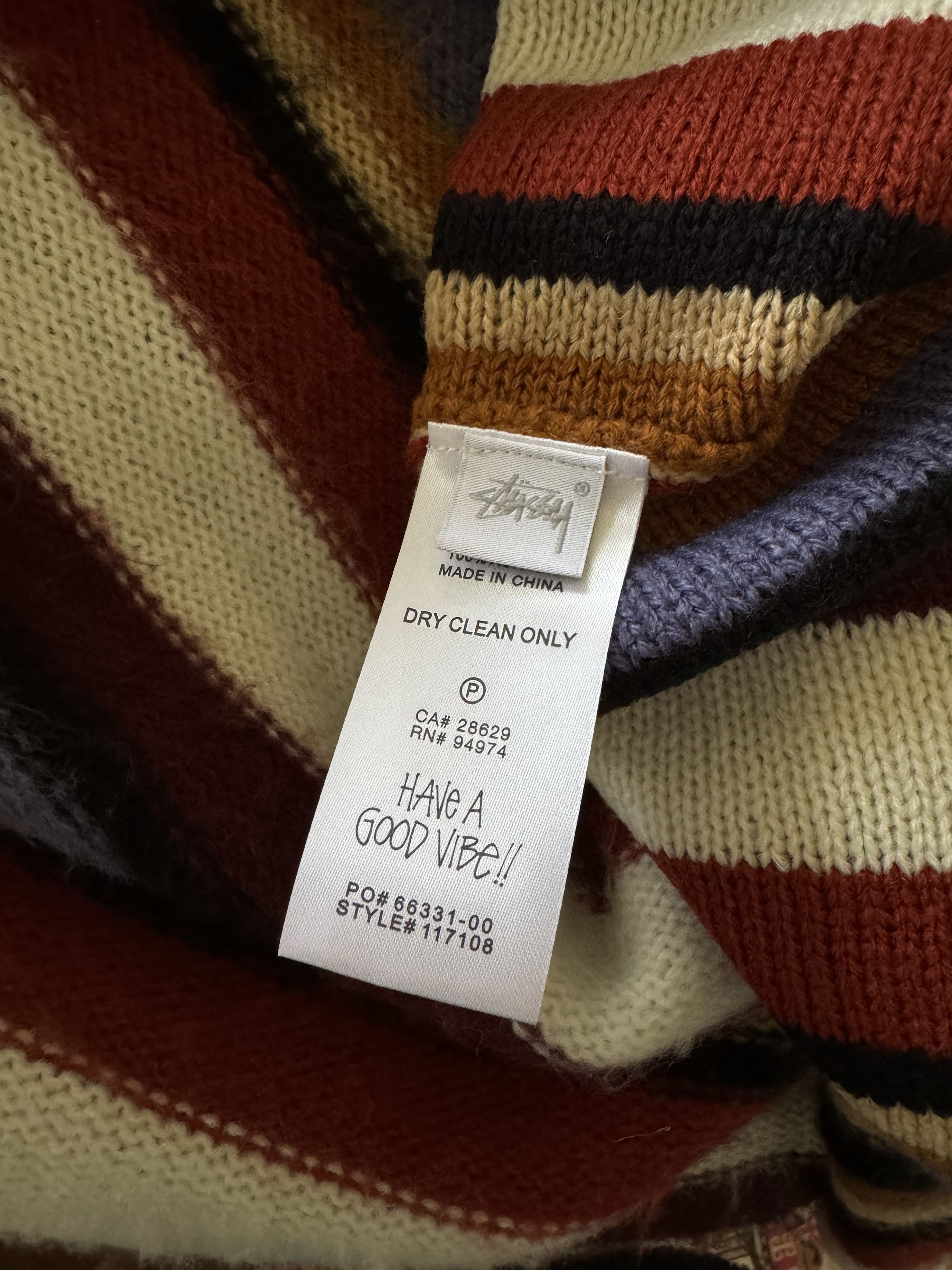 Stussy Stussy Striped Crewneck Size US XL / EU 56 / 4 - 8 Thumbnail