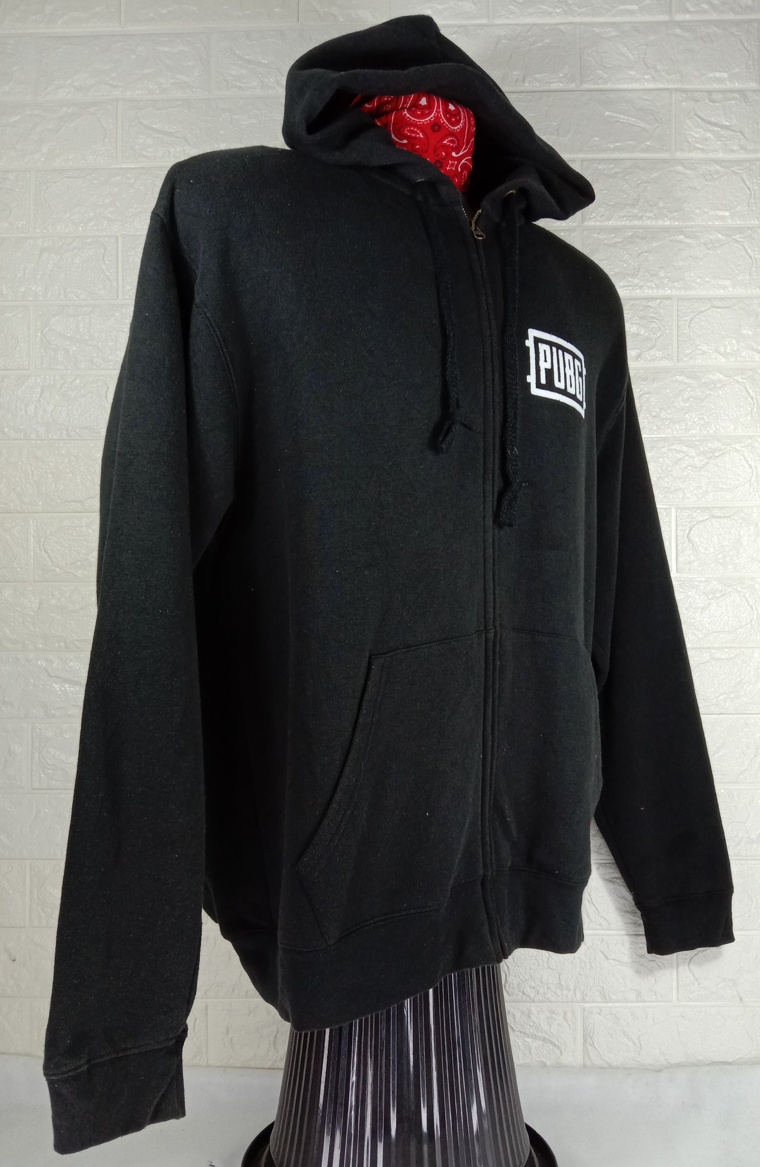 Fruit Of The Loom Vintage PUBG x Fruit Of The Loom Hoodie Zipper Sweatshirt Size US L / EU 52-54 / 3 - 2 Thumbnail