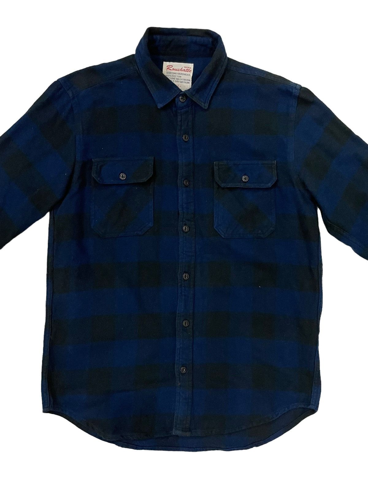 Flannel × Japanese Brand Vintage Roushatte Travis Scott Style Tartan Plaid Flannel Size US L / EU 52-54 / 3 - 3 Thumbnail