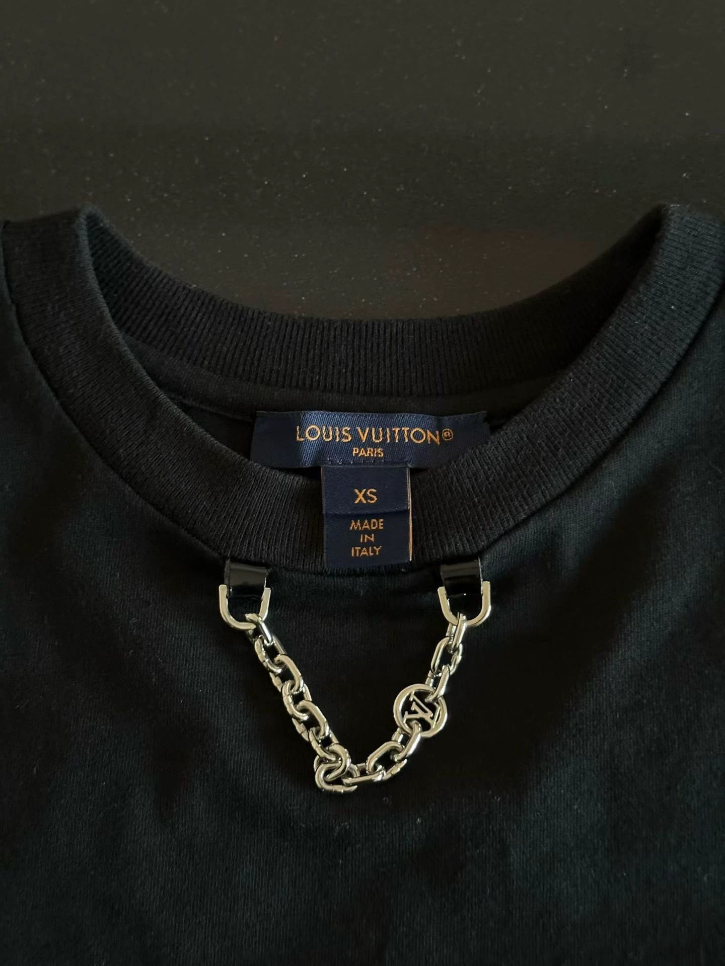 Louis Vuitton LV chain short-sleeve tee women's XS new Size XS / US 0-2 / IT 36-38 - 3 Thumbnail
