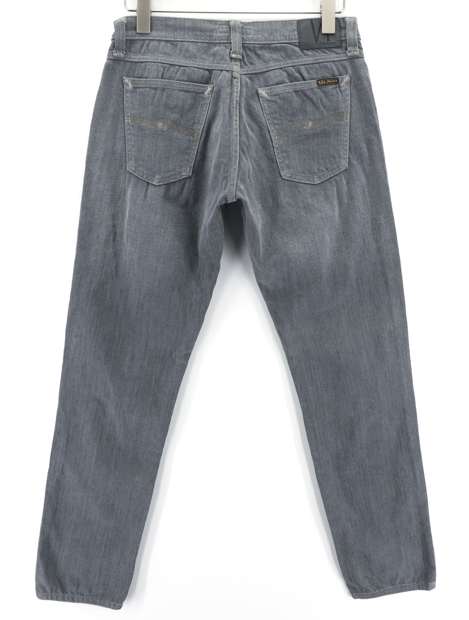 Nudie Jeans TIGHT LONG JOHN W30/L32 Organic Charcoal Slim Logo 80675 Size US 30 / EU 46 - 2 Thumbnail