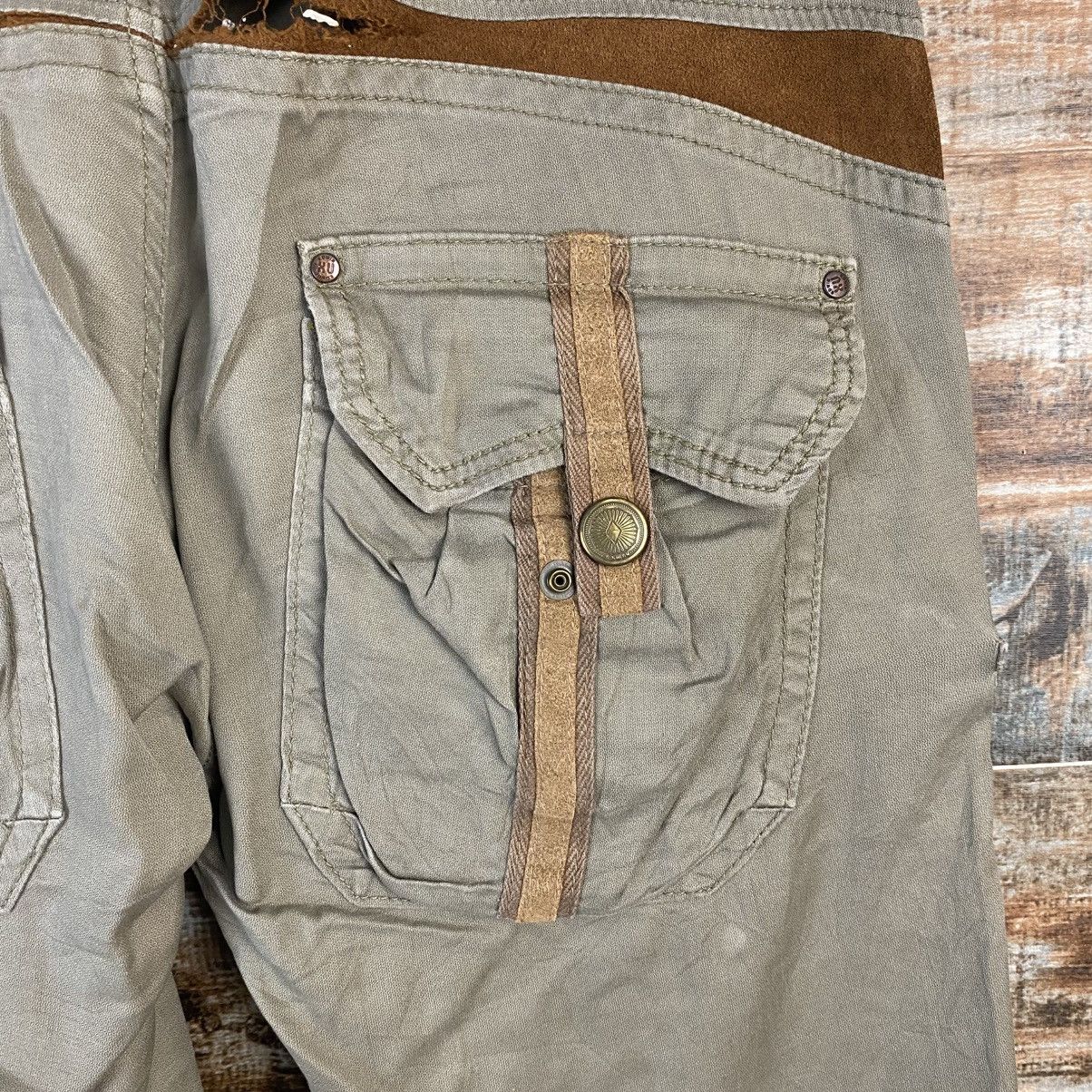Japanese Brand DL Edwin Green Cargo Multipocket Pants #C971 Size US 32 / EU 48 - 20 Thumbnail