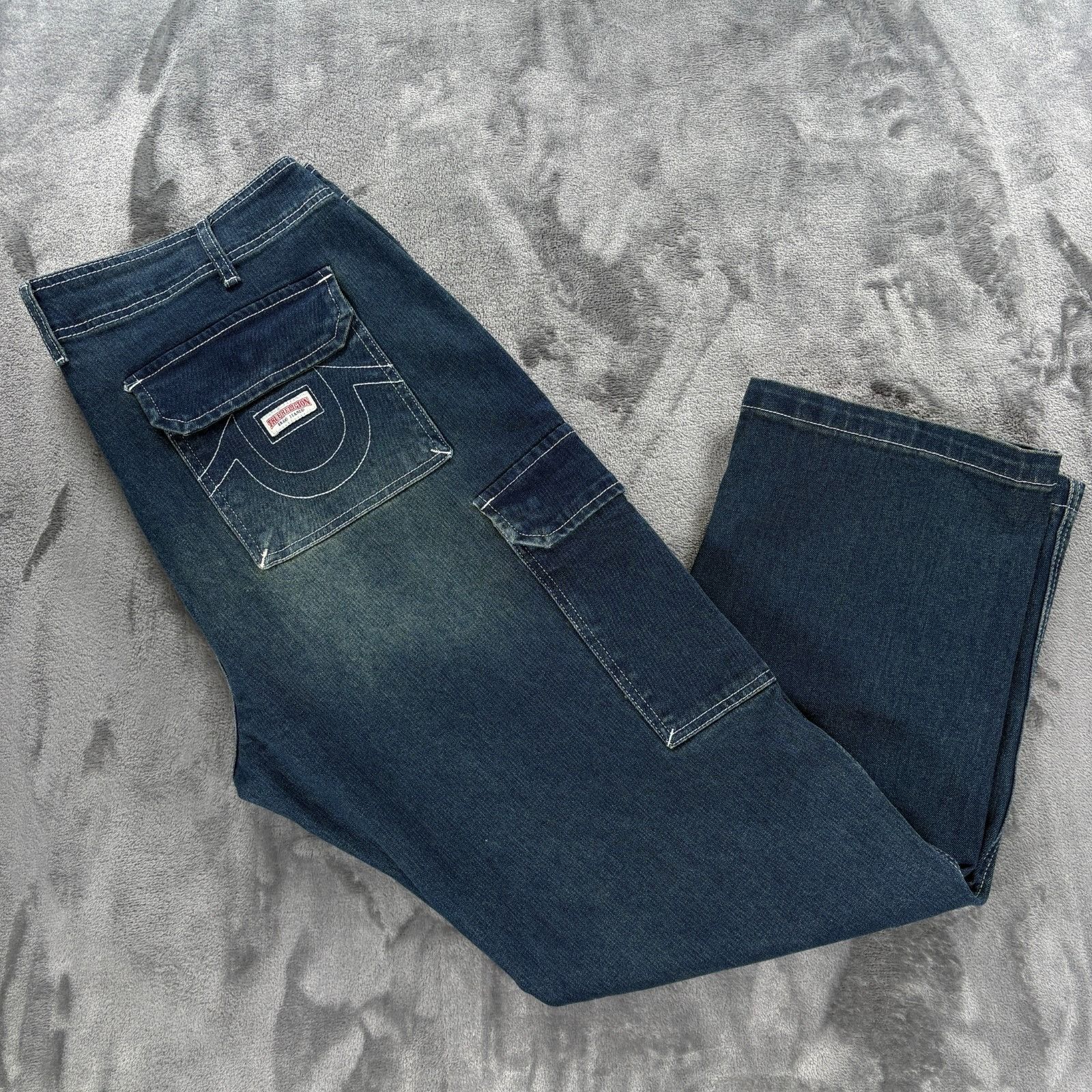 True Religion True Religion Denim Cargo Pants Mens 36X32 Medium Amber Nigh Size US 36 / EU 52 - 1 Thumbnail