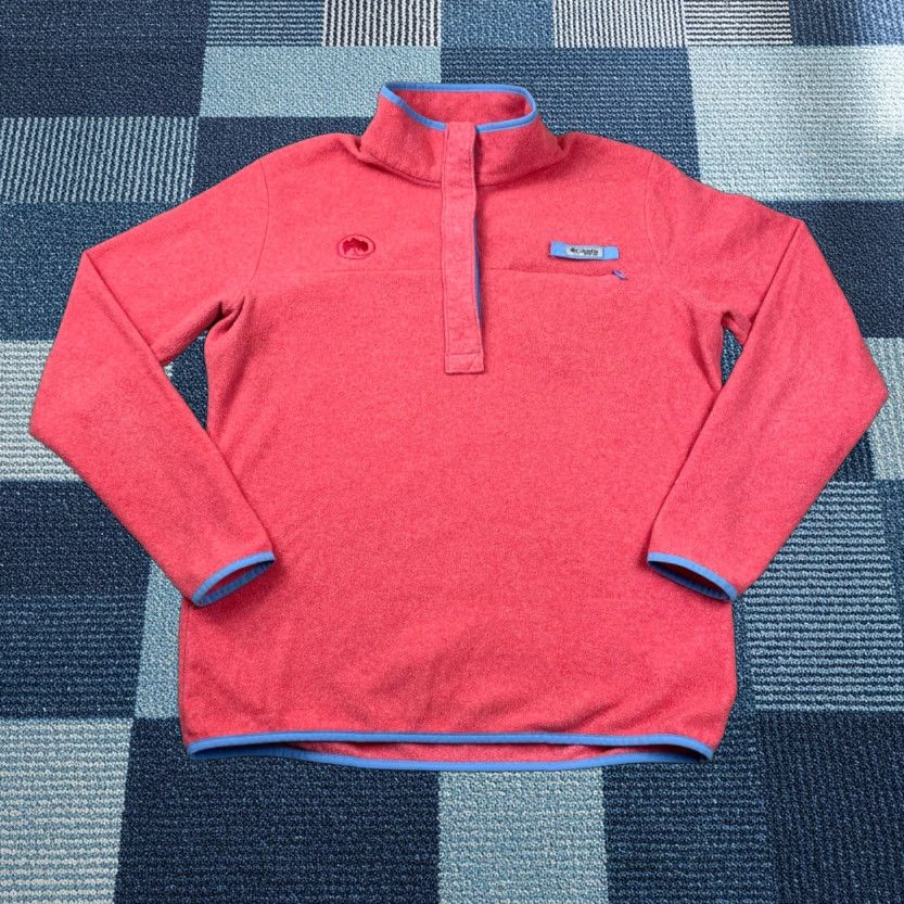 Vintage Columbia Jacket Womens XL PFG Harborside Pullover Pink Outdoor Regular Zip Mid-Length Jacket Size XL / US 12-14 / IT 48-50 - 1 Thumbnail