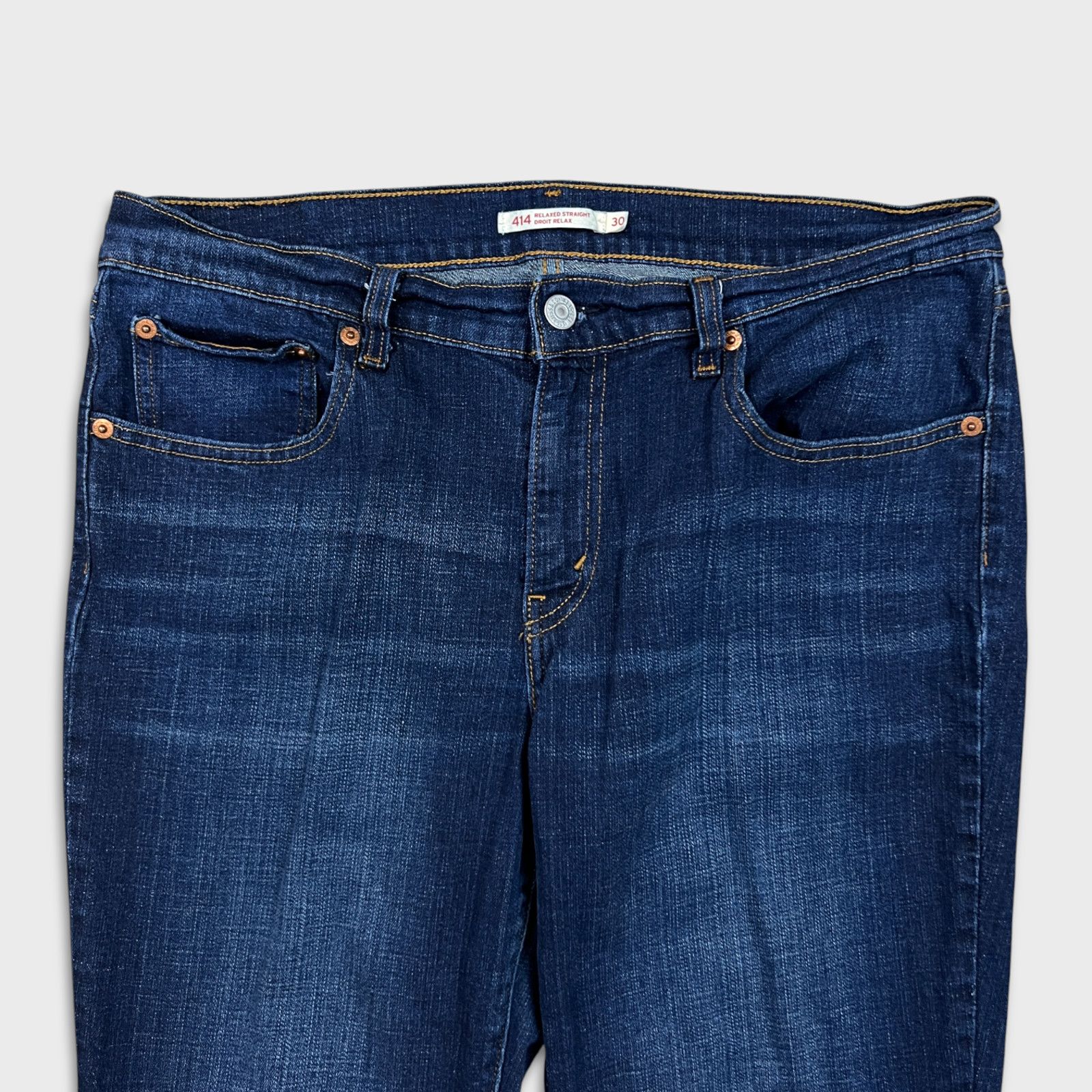 Levi's × Vintage Levi's 414 Jeans 32x32 Relaxed Straight Mid Rise Stretch Size 32" / US 10 / IT 46 - 2 Thumbnail